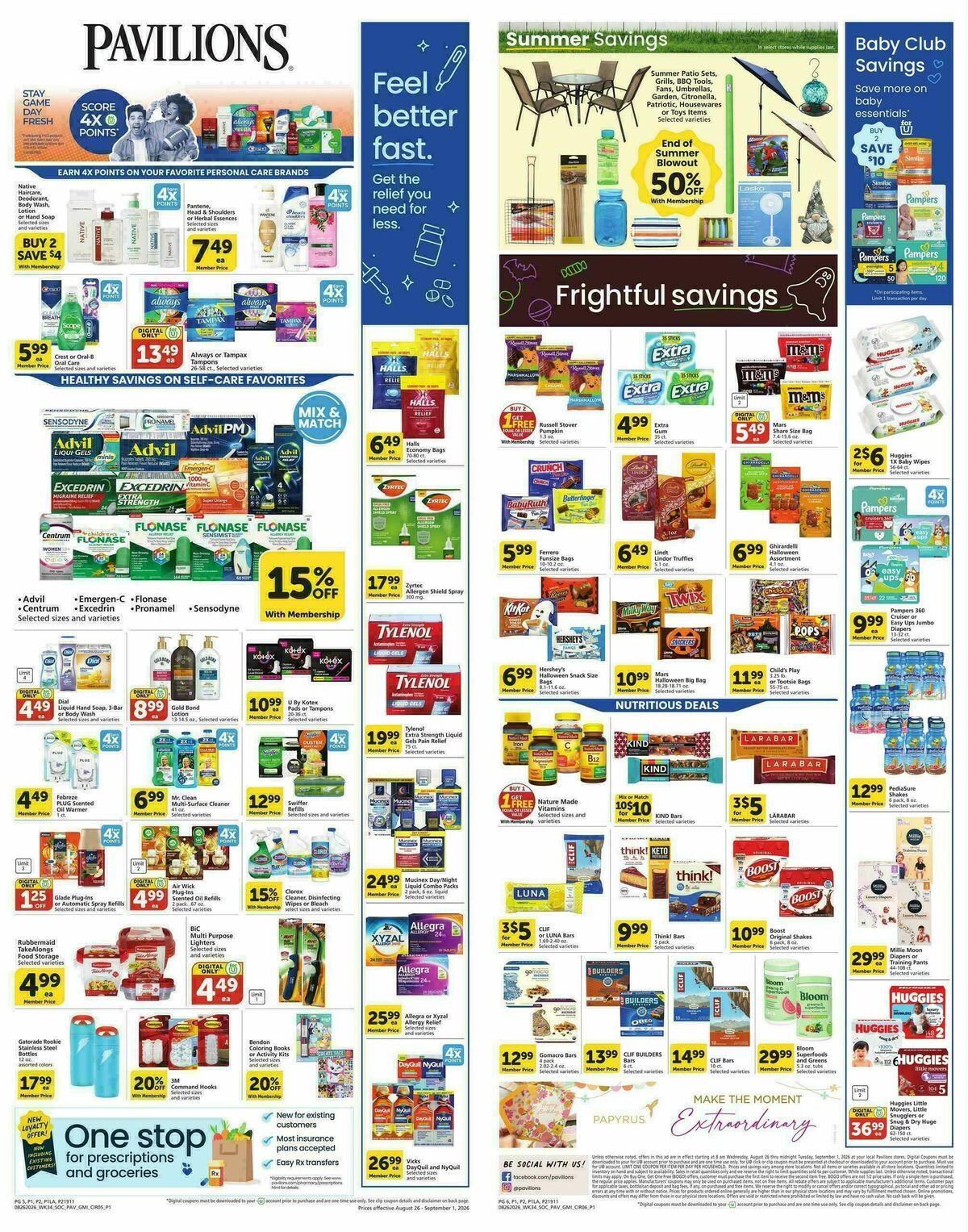 Pavilions Weekly Ad from August 26