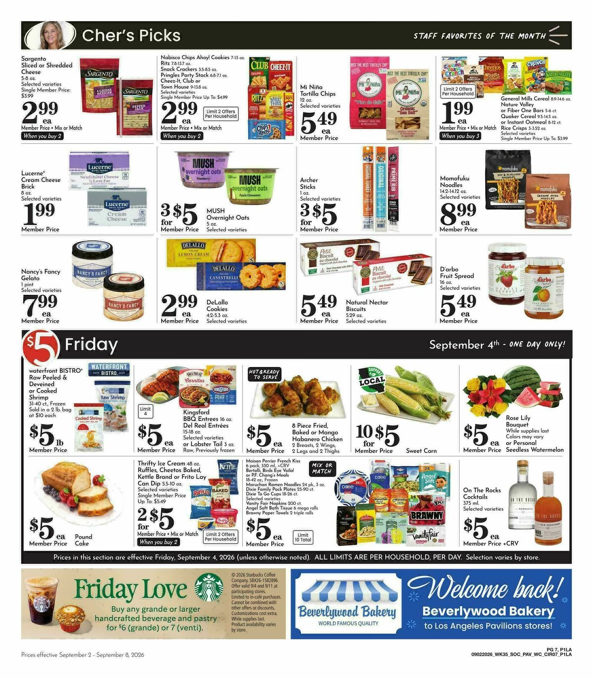 Pavilions Weekly Ad from September 2