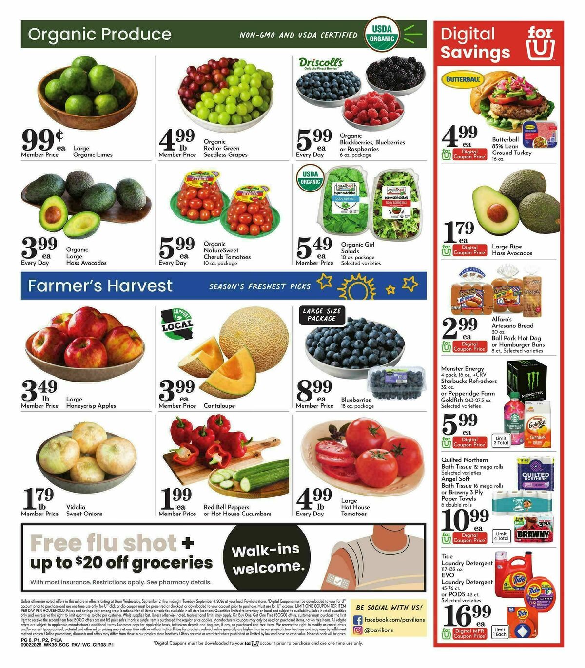 Pavilions Weekly Ad from September 2