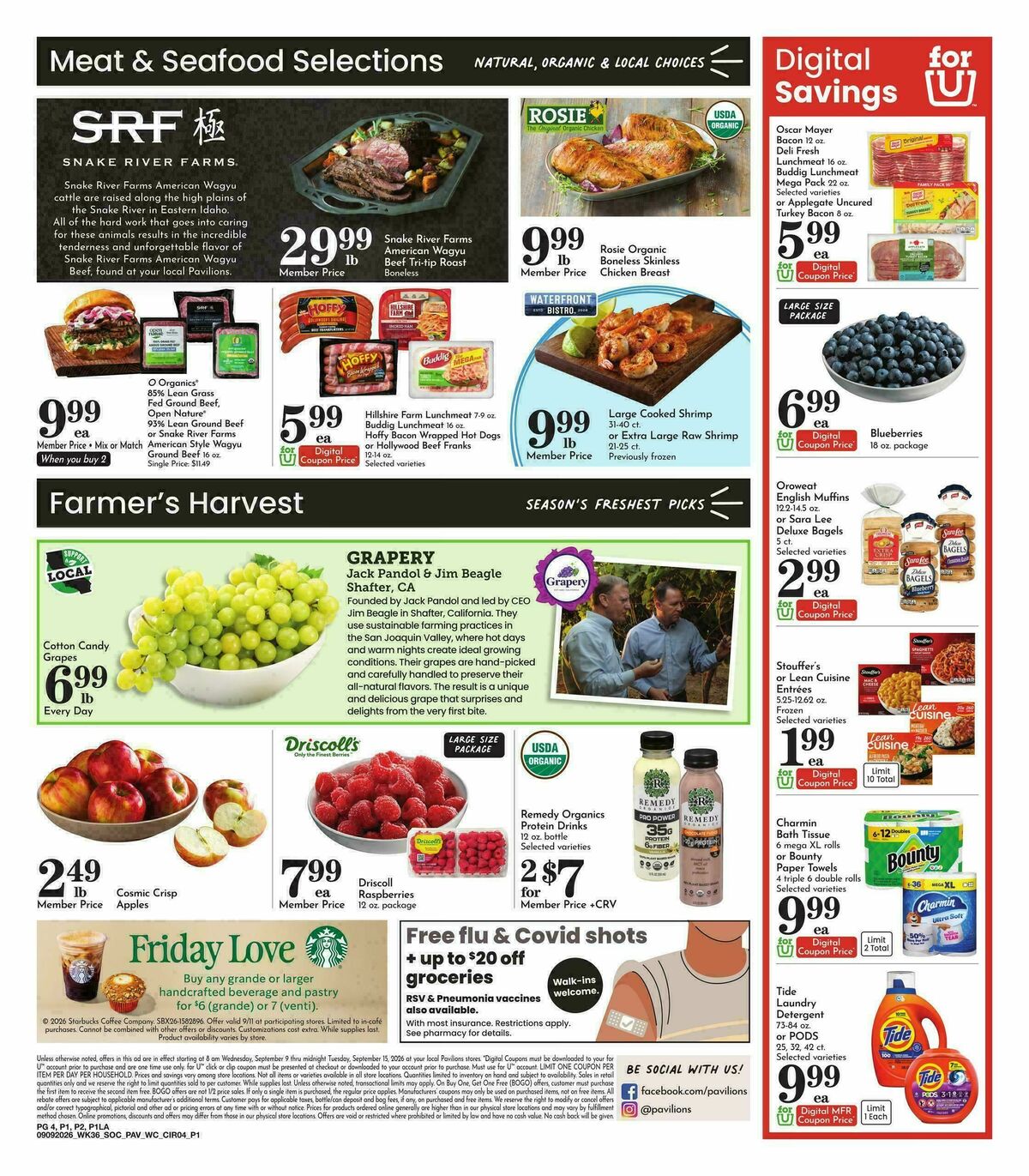 Pavilions Weekly Ad from September 9