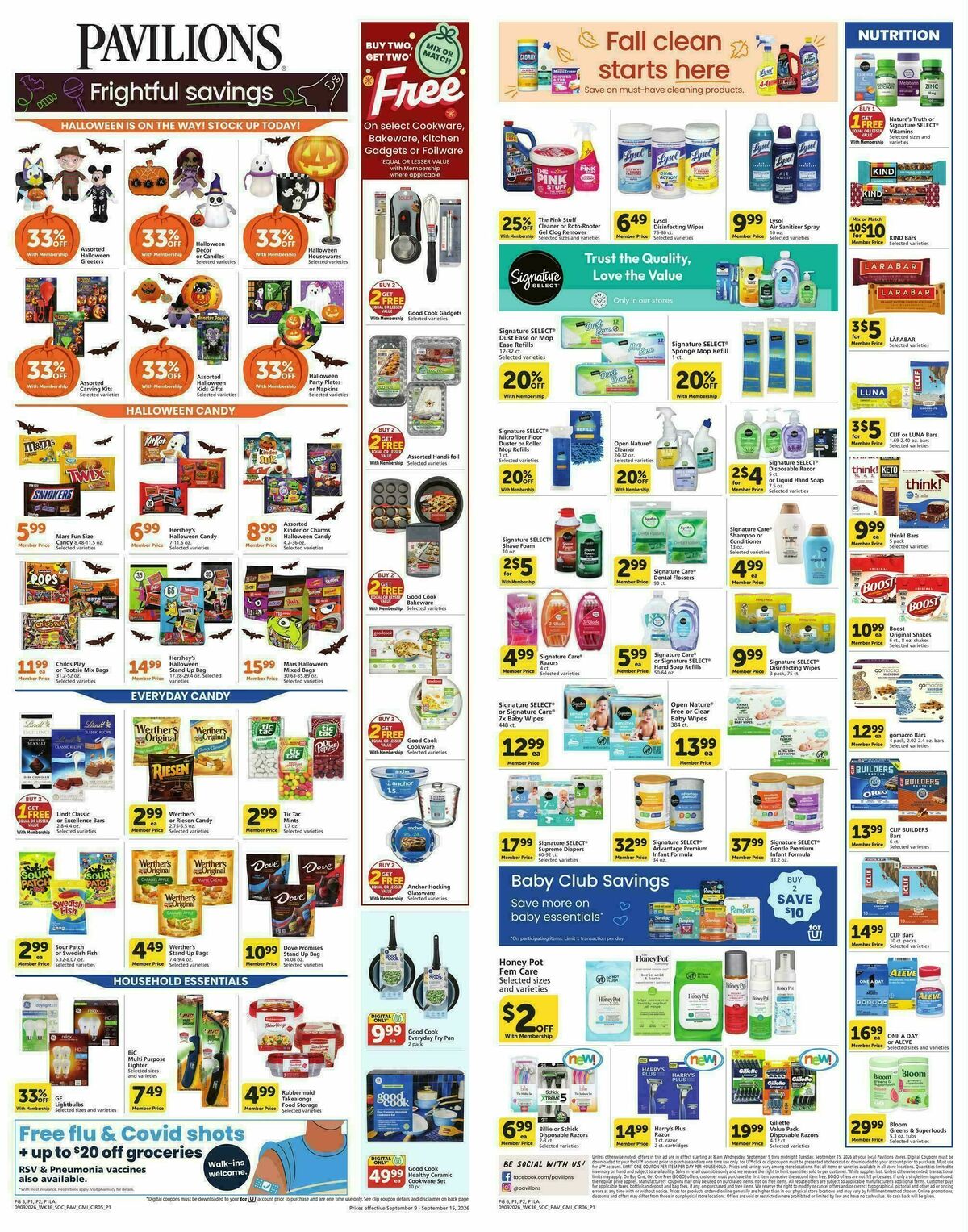 Pavilions Weekly Ad from September 9
