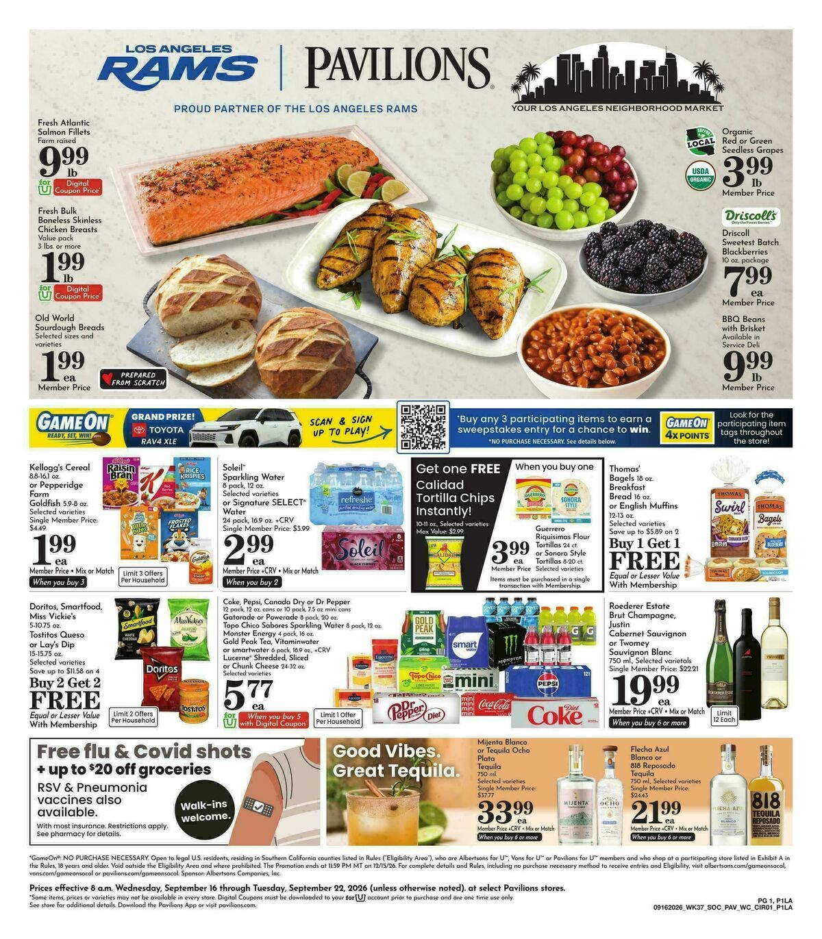 Pavilions Weekly Ad from September 16