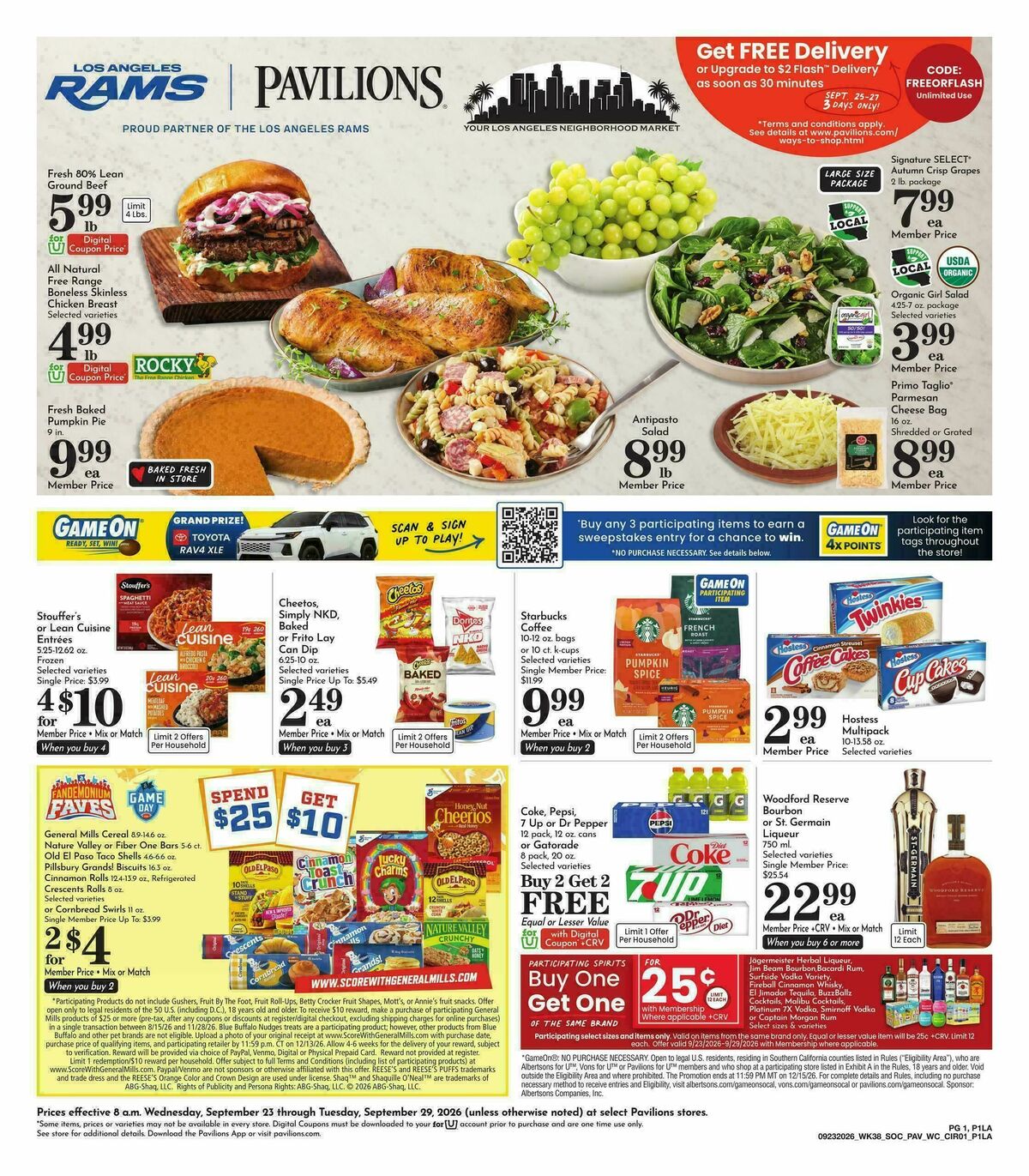 Pavilions Weekly Ad from September 23