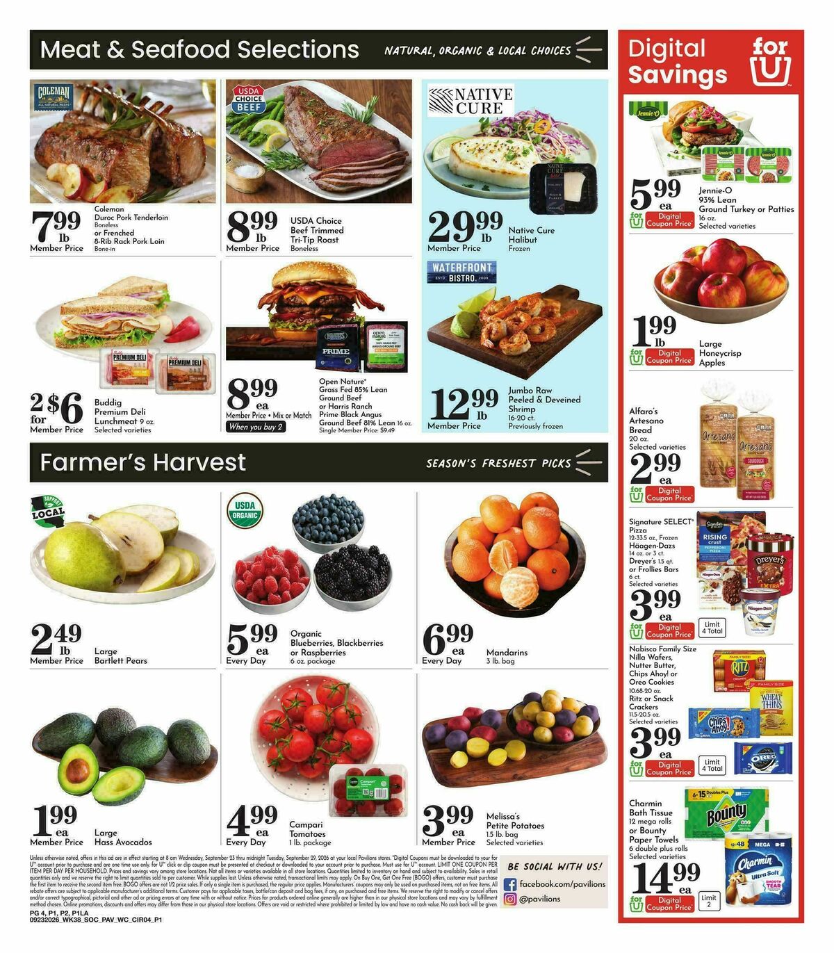 Pavilions Weekly Ad from September 23