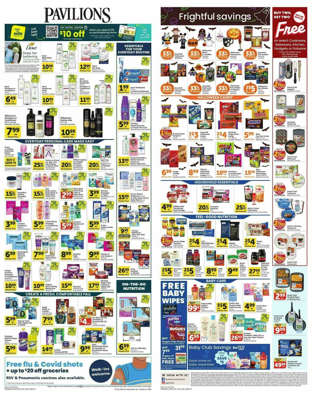 Pavilions Weekly Ad from September 30