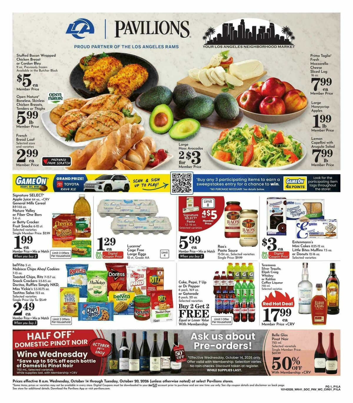 Pavilions Weekly Ad from October 14