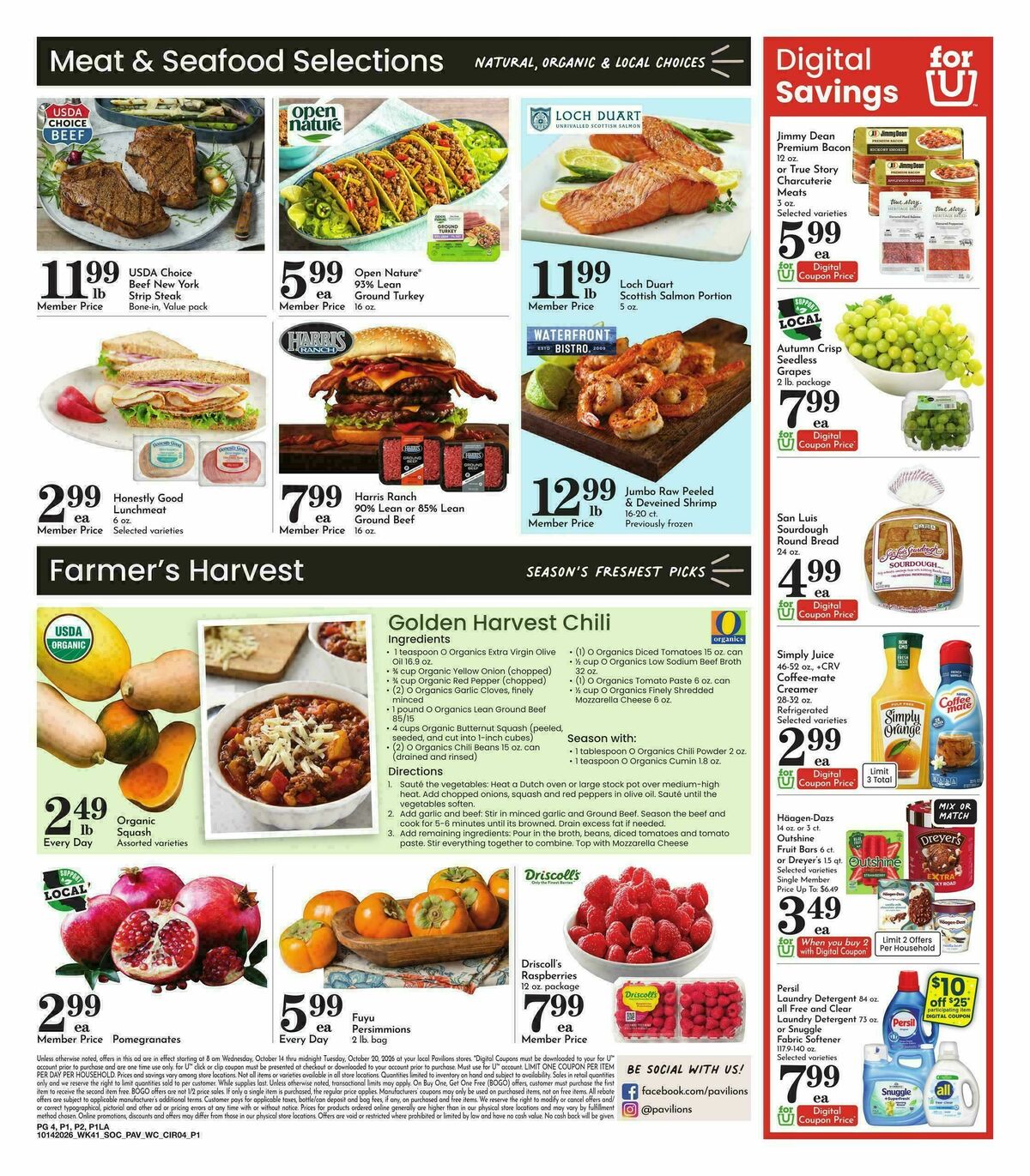 Pavilions Weekly Ad from October 14