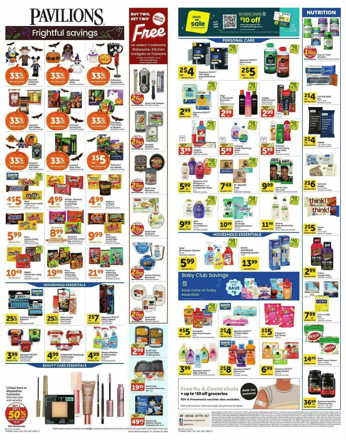 Pavilions Weekly Ad from October 14