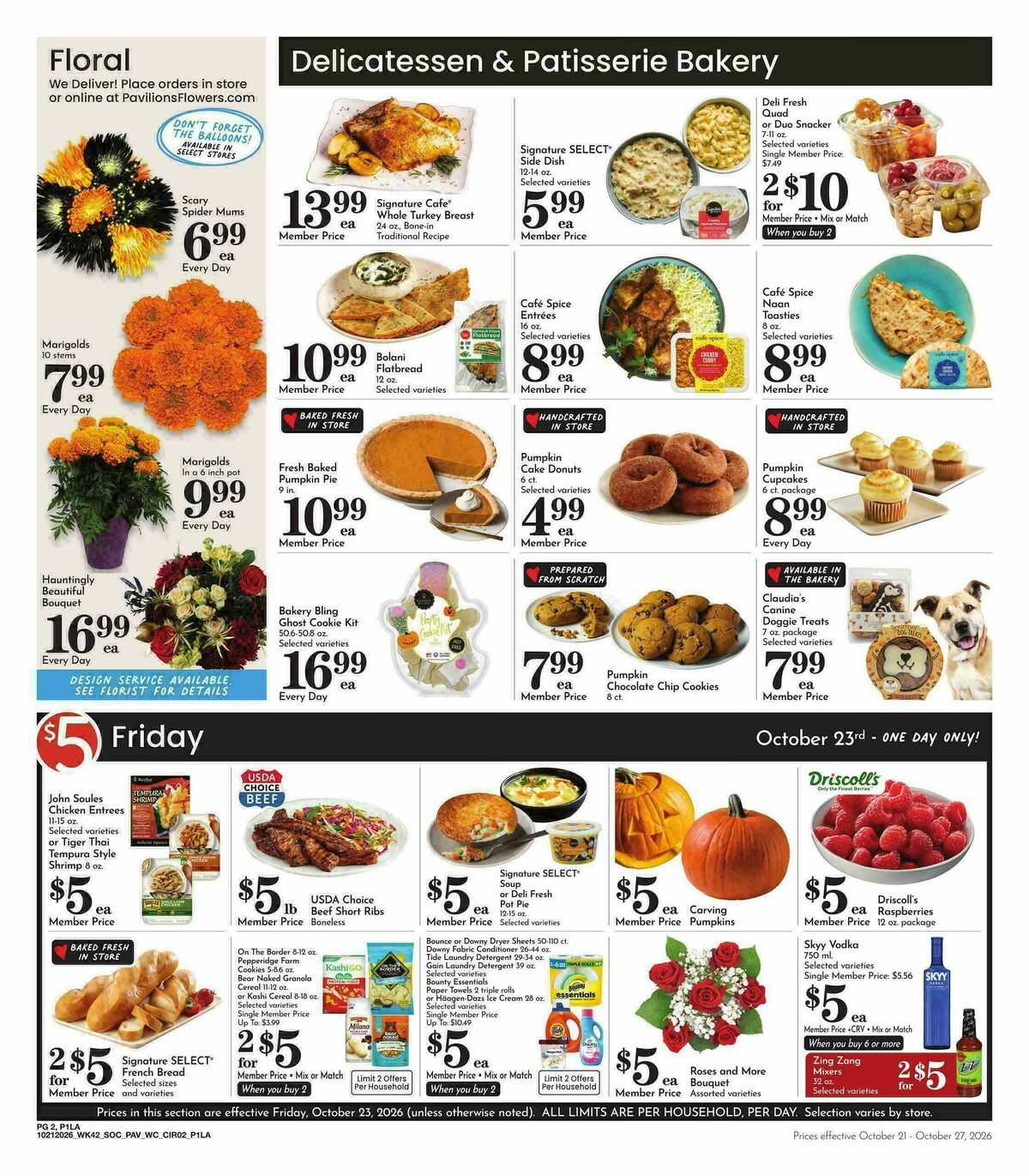 Pavilions Weekly Ad from October 21