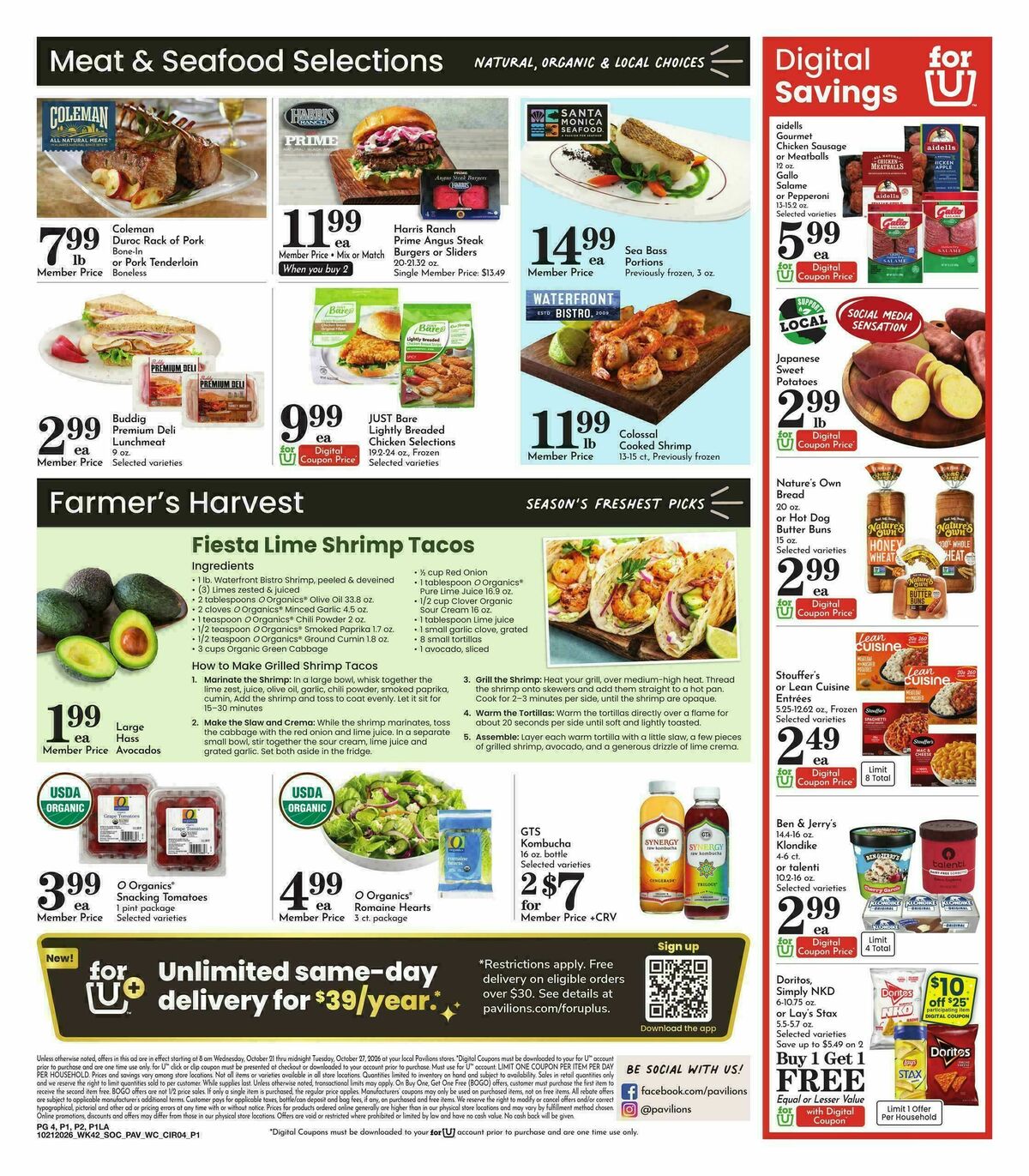 Pavilions Weekly Ad from October 21