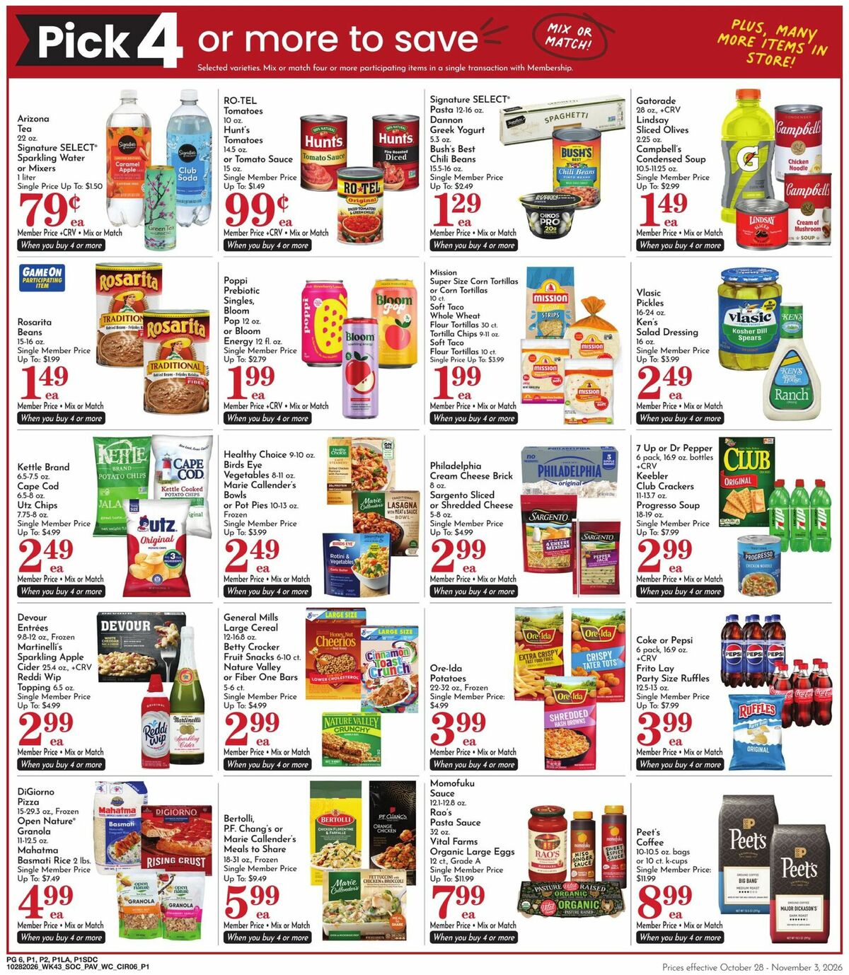 Pavilions Weekly Ad from October 28