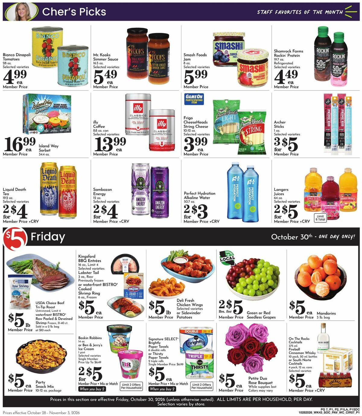 Pavilions Weekly Ad from October 28