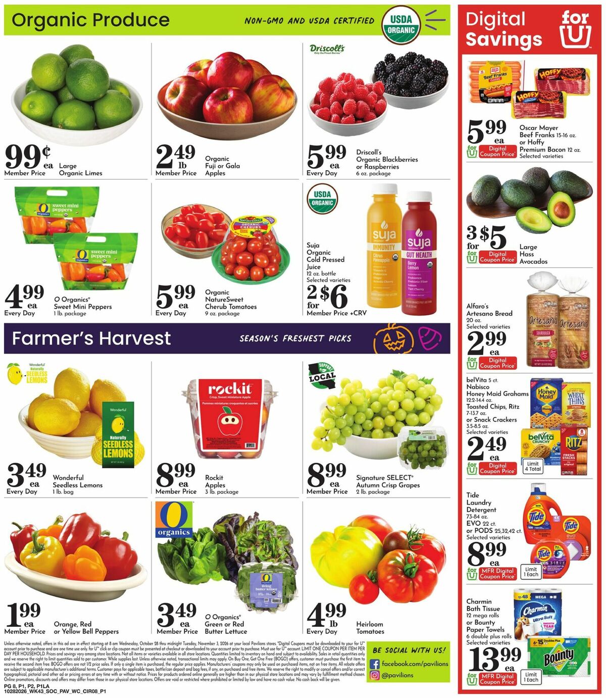 Pavilions Weekly Ad from October 28