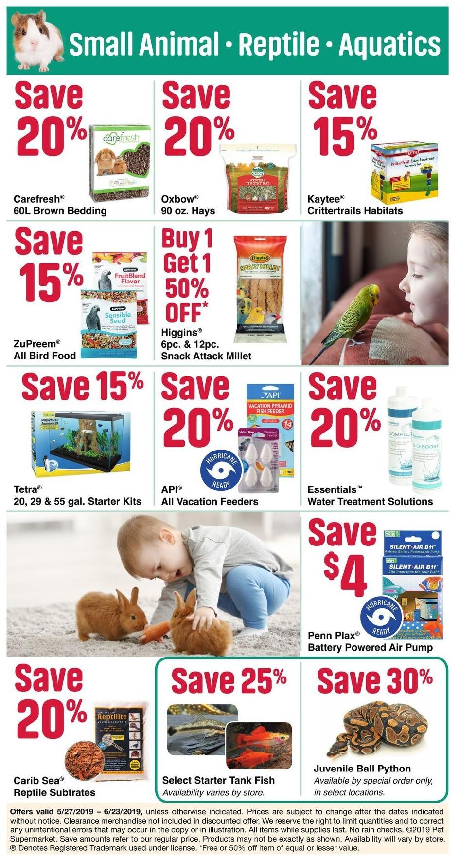 Pet Supermarket Weekly Ad from May 27