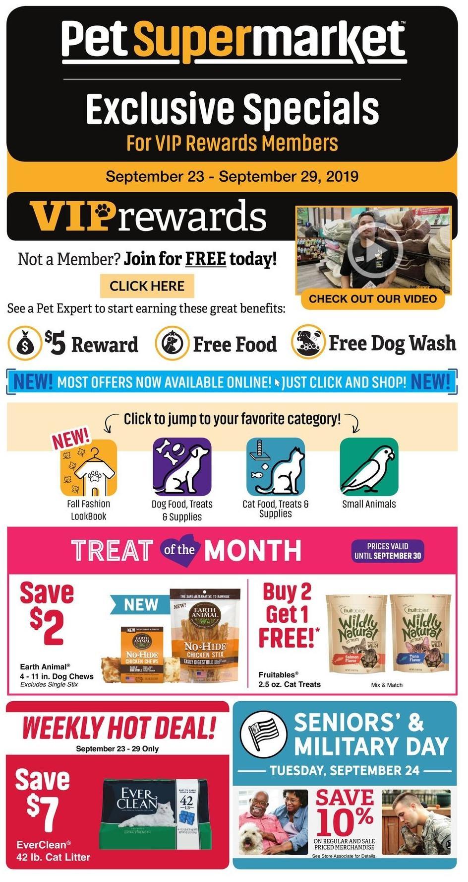 Pet Supermarket Weekly Ad from September 23