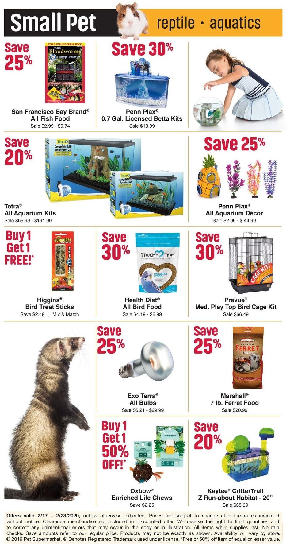 Pet Supermarket Weekly Ad from February 17
