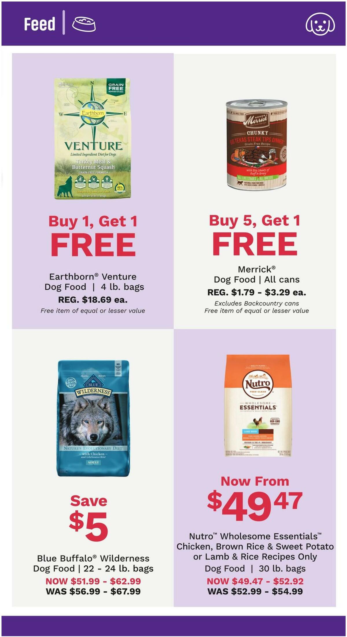 Pet Supermarket Dog and Small Pet Savings Weekly Ad from September 1