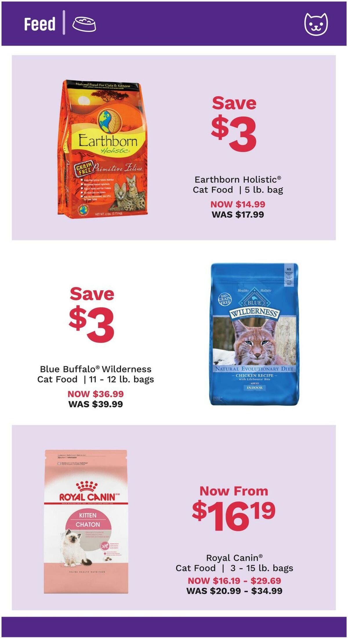 Pet Supermarket Cat and Small Pet Savings Weekly Ad from September 1