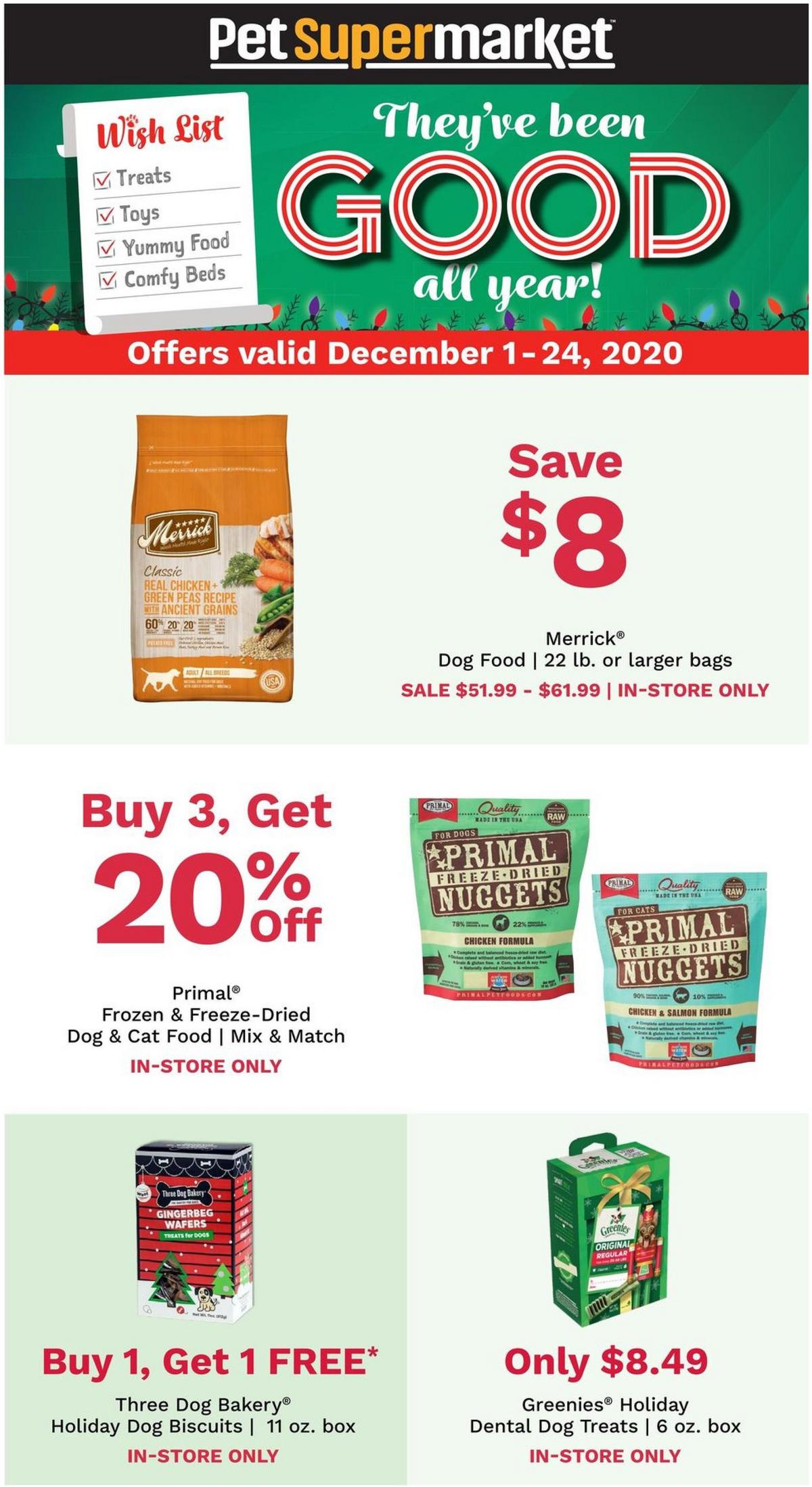 Pet Supermarket Weekly Ad from December 2
