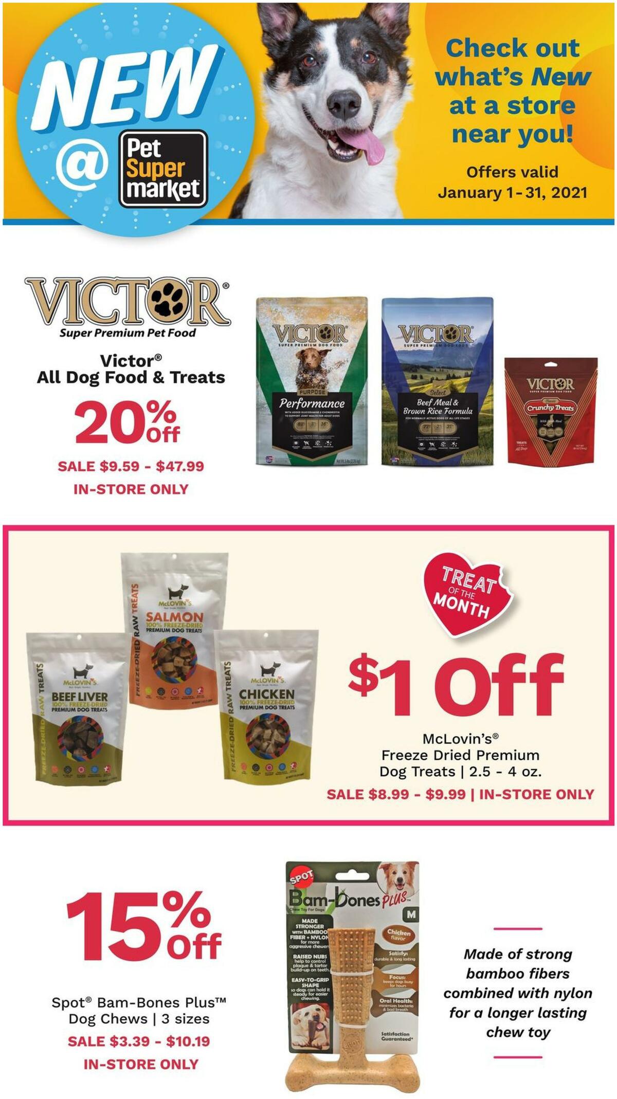 Pet Supermarket New Product Weekly Ad from January 1