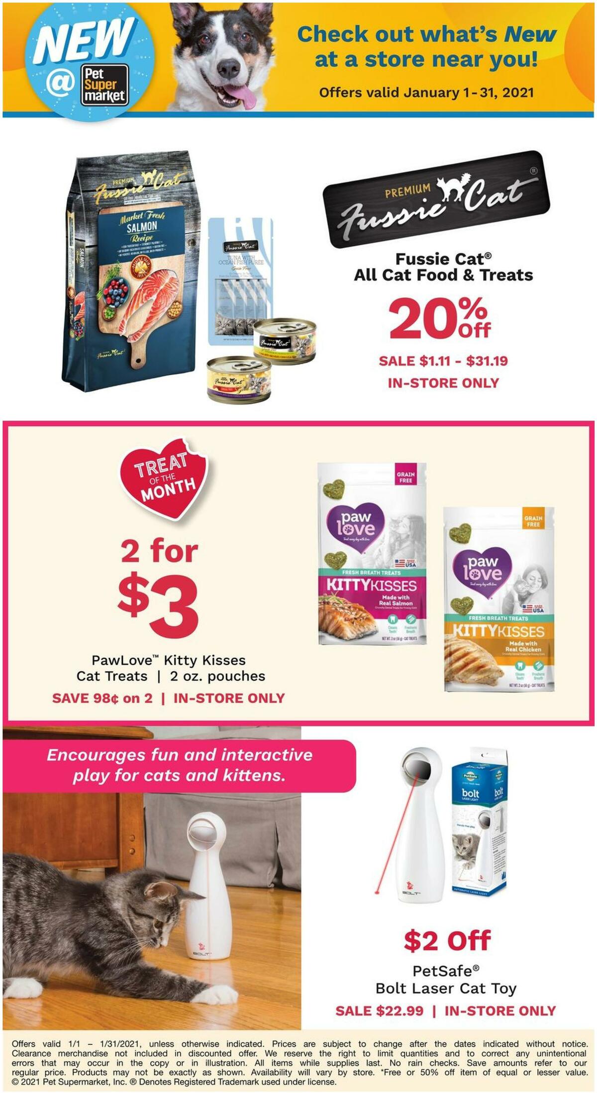 Pet Supermarket New Product Weekly Ad from January 1