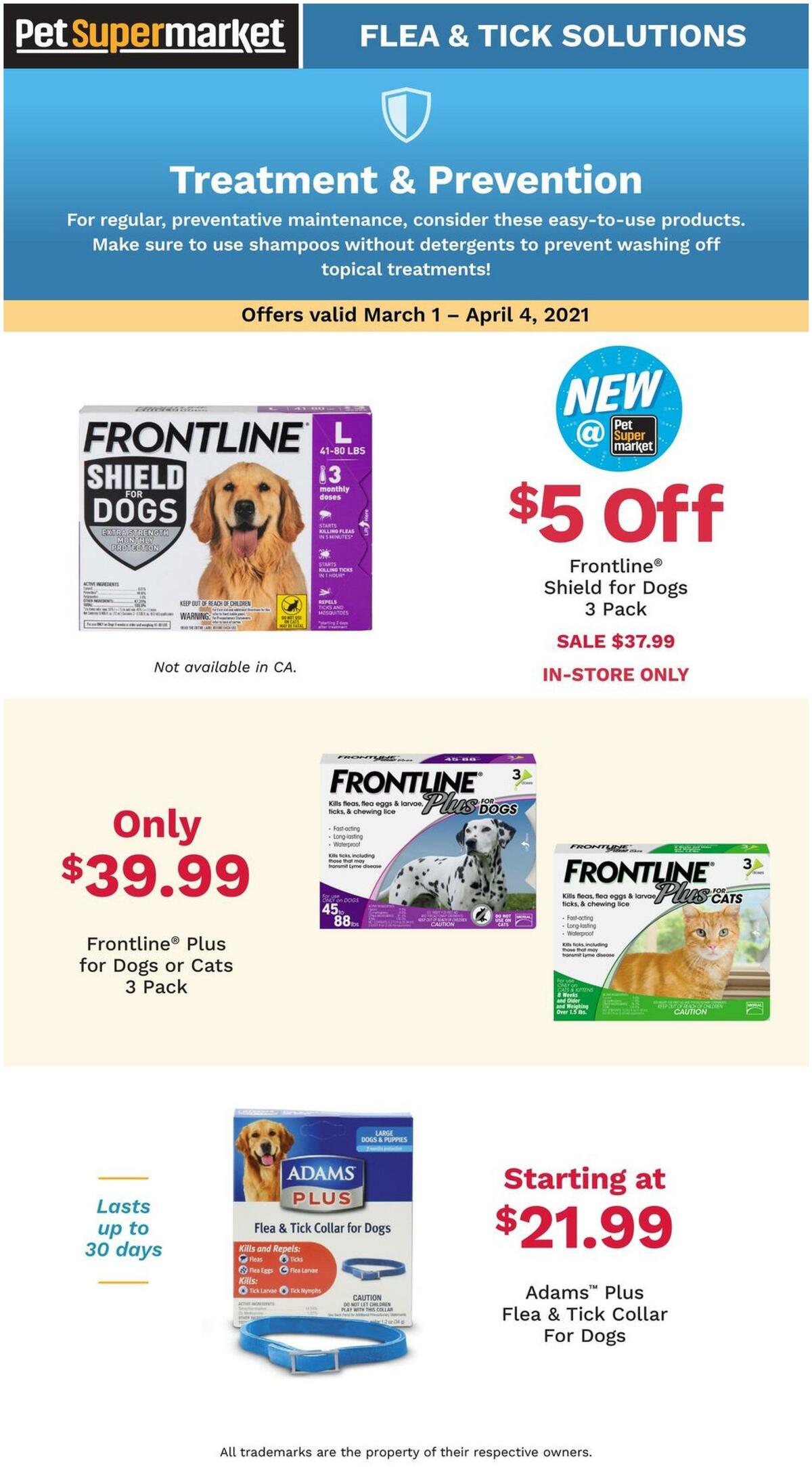 Pet Supermarket In-Store Ads Weekly Ad from March 1