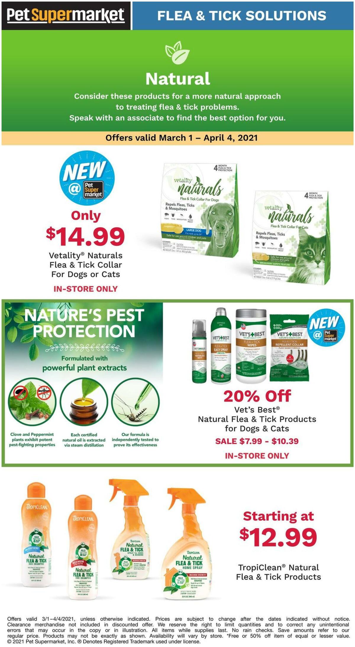 Pet Supermarket In-Store Ads Weekly Ad from March 1