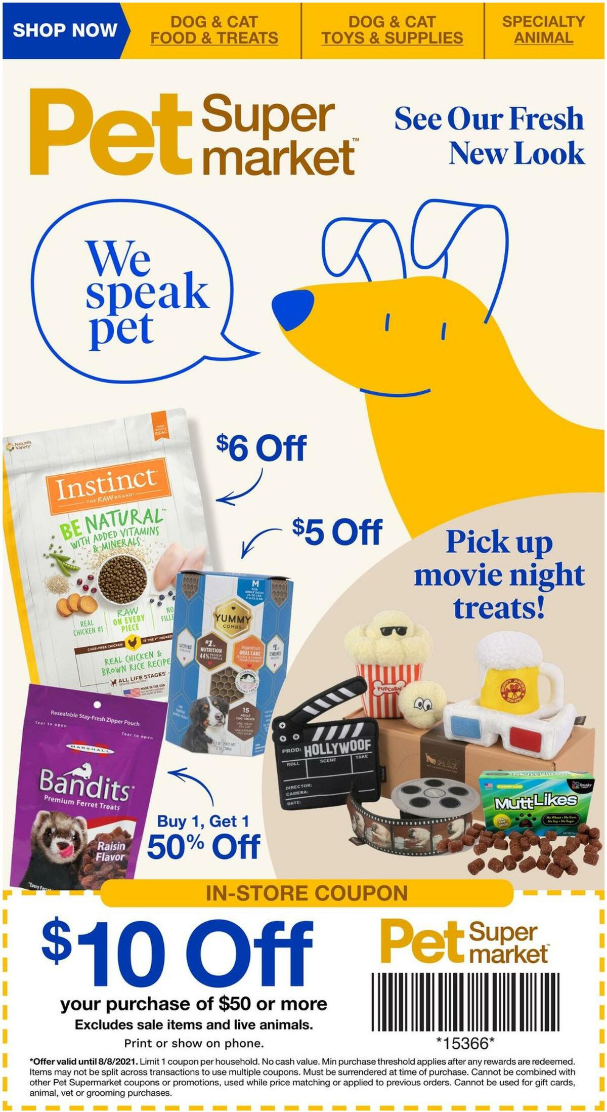 Pet Supermarket Weekly Ad from August 2