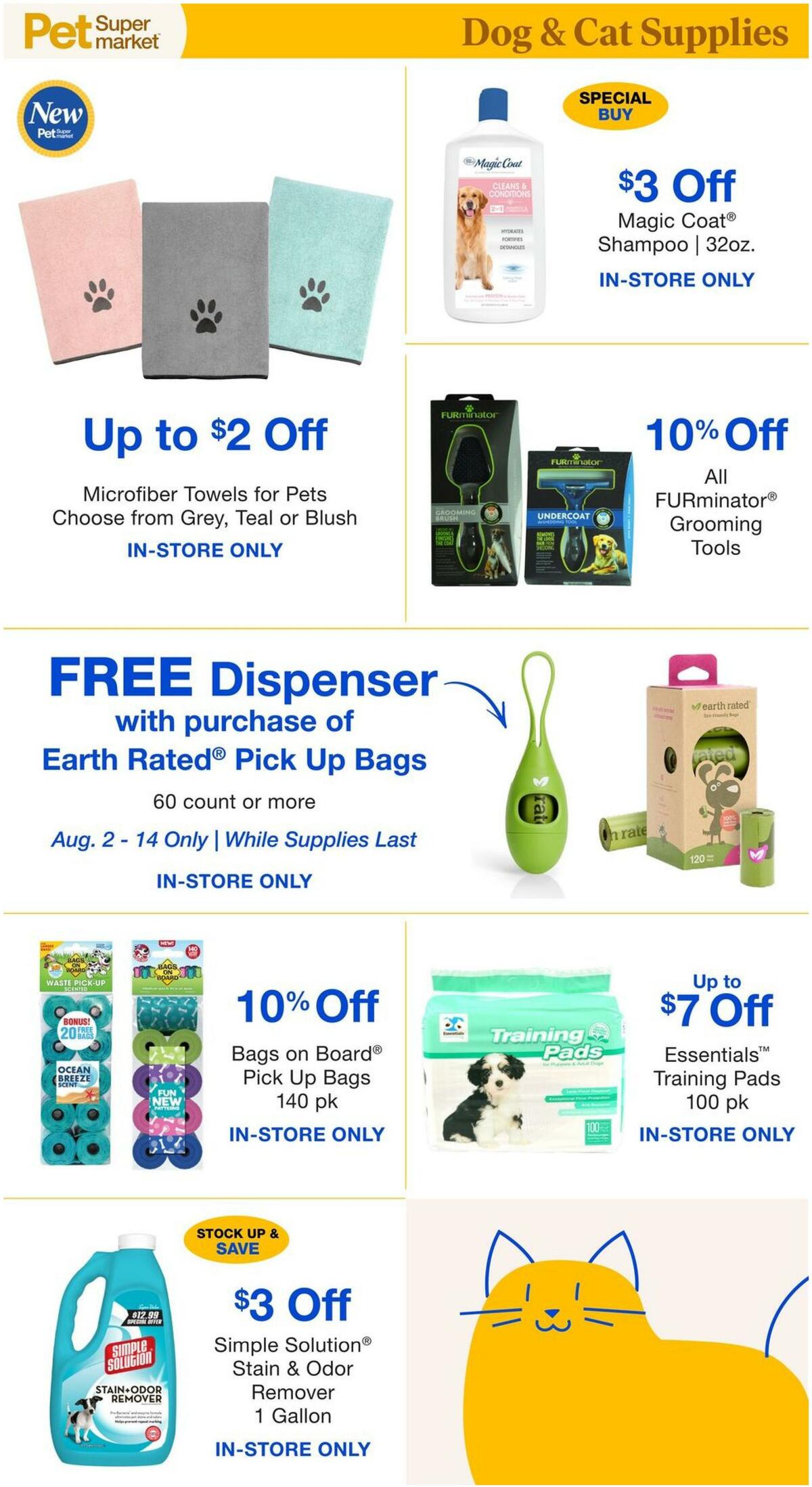 Pet Supermarket Weekly Ad from August 2