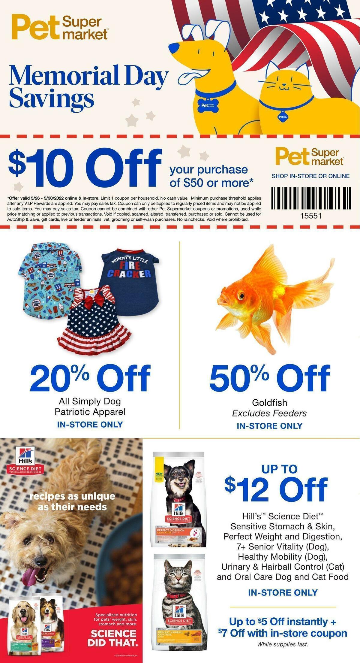 Pet Supermarket Weekly Ad from May 26