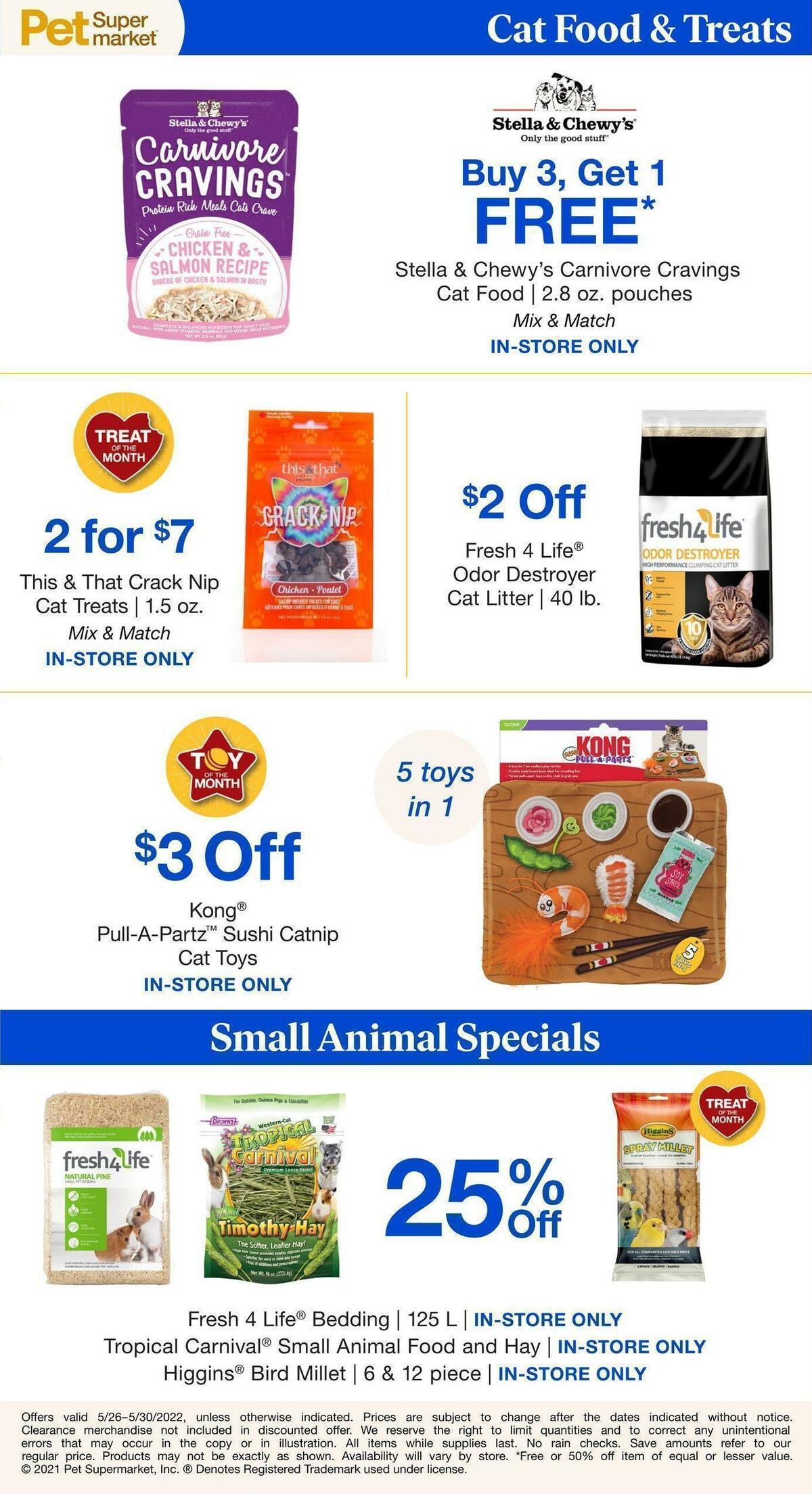 Pet Supermarket Weekly Ad from May 26
