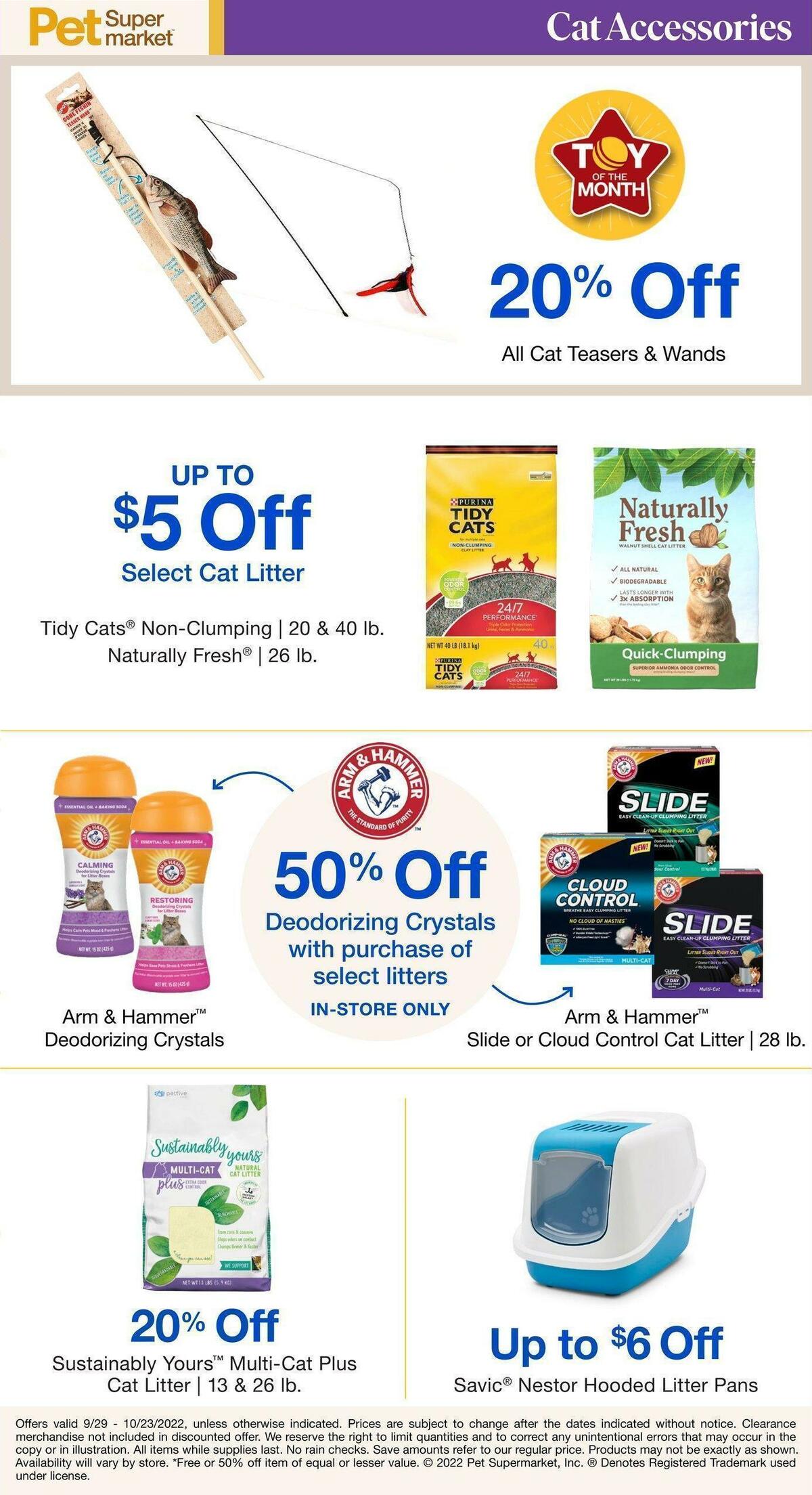 Pet Supermarket Weekly Ad from September 29