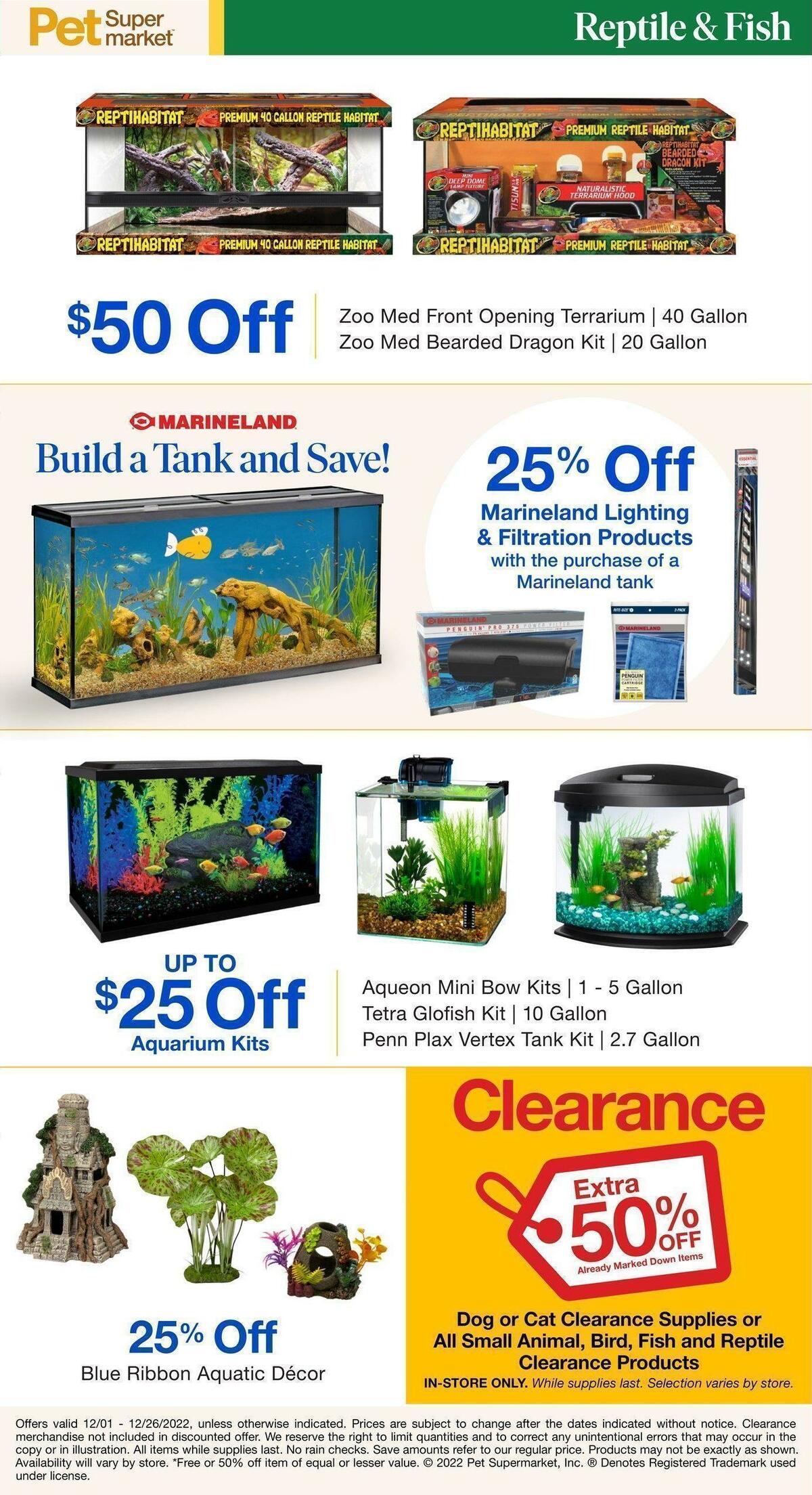 Pet Supermarket Small Animal Weekly Ad from December 1
