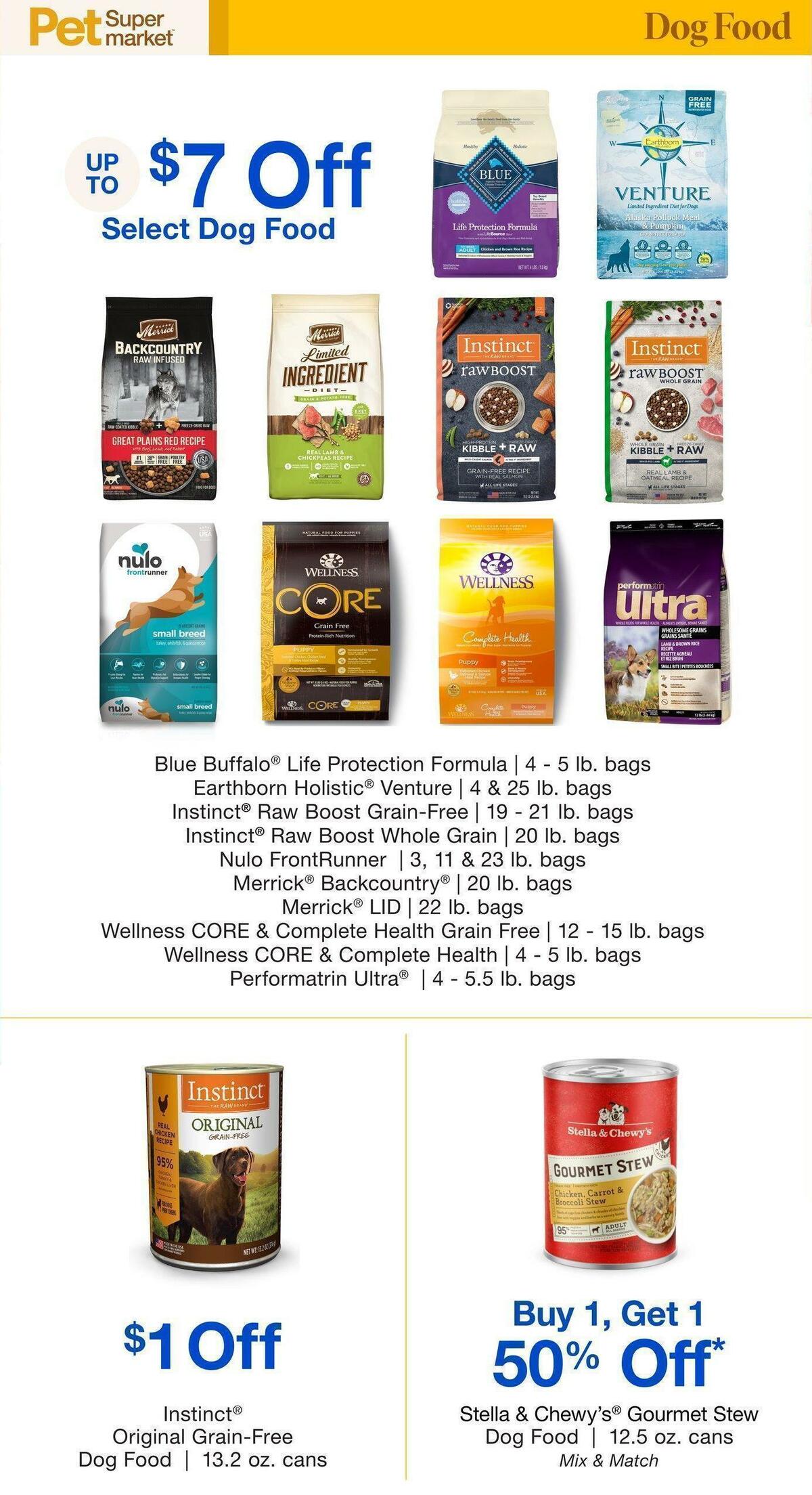 Pet Supermarket Weekly Ad from January 2