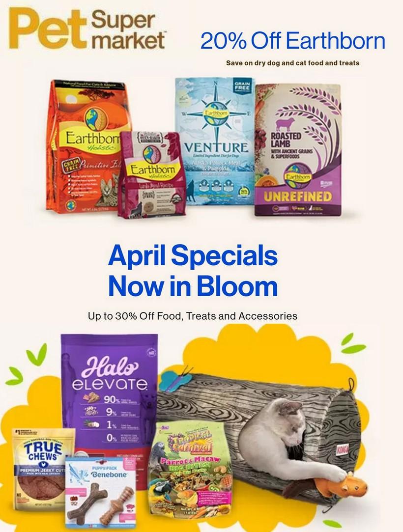Pet Supermarket Weekly Ad from April 1