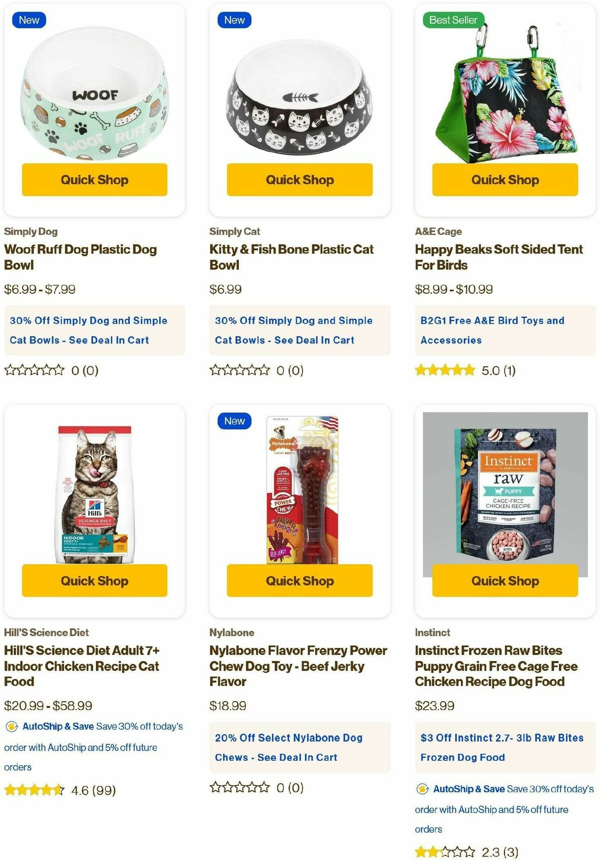 Pet Supermarket Weekly Ad from October 1