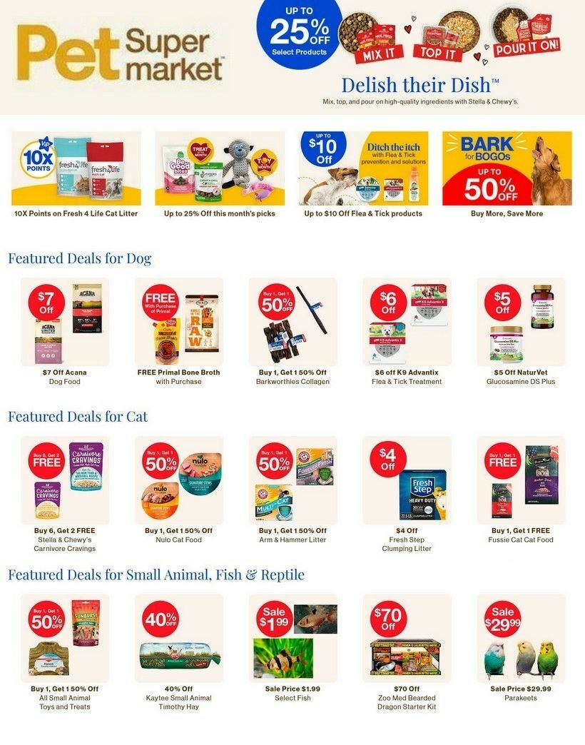 Pet Supermarket Weekly Ad from April 3