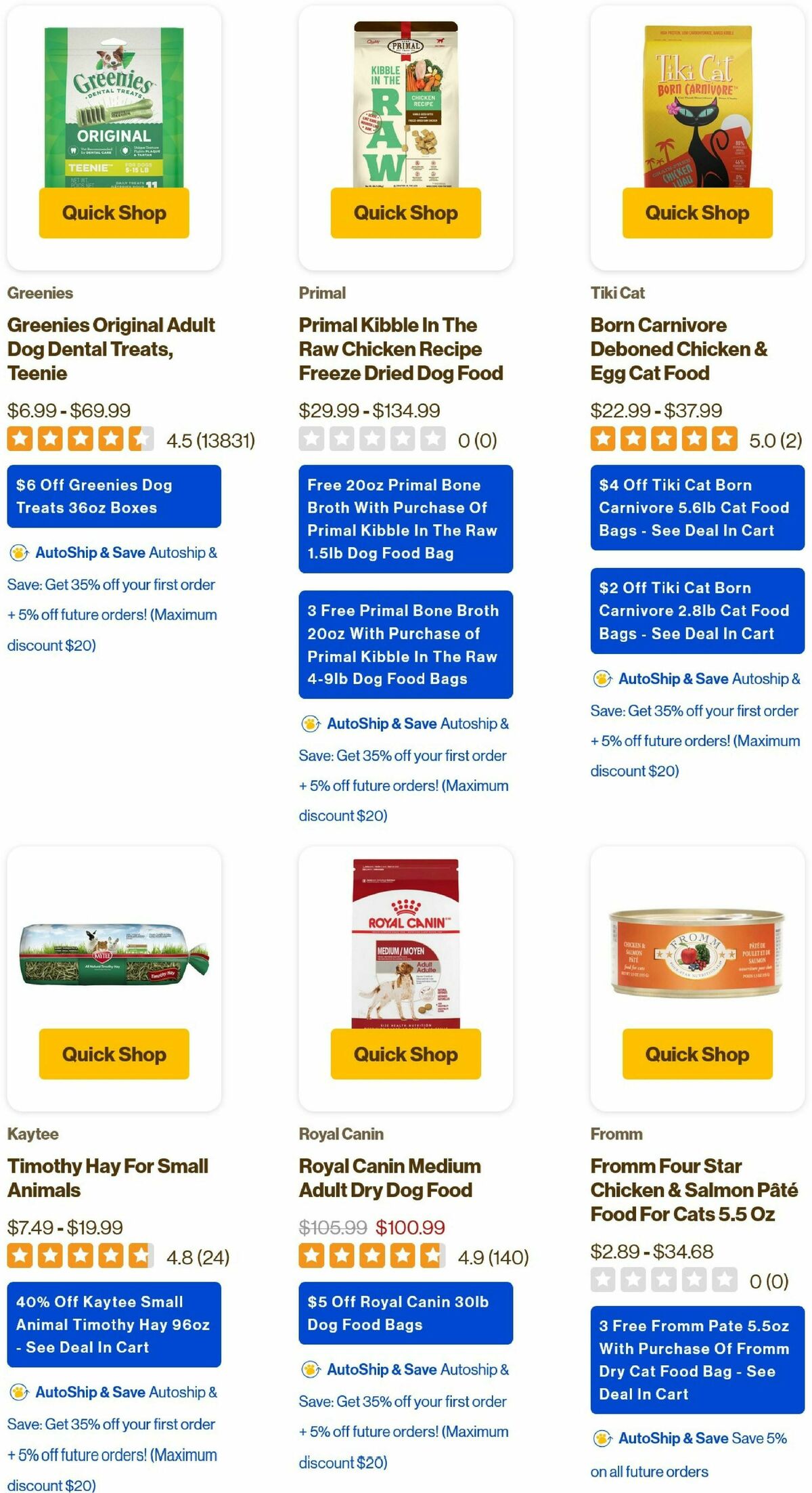 Pet Supermarket Weekly Ad from April 3