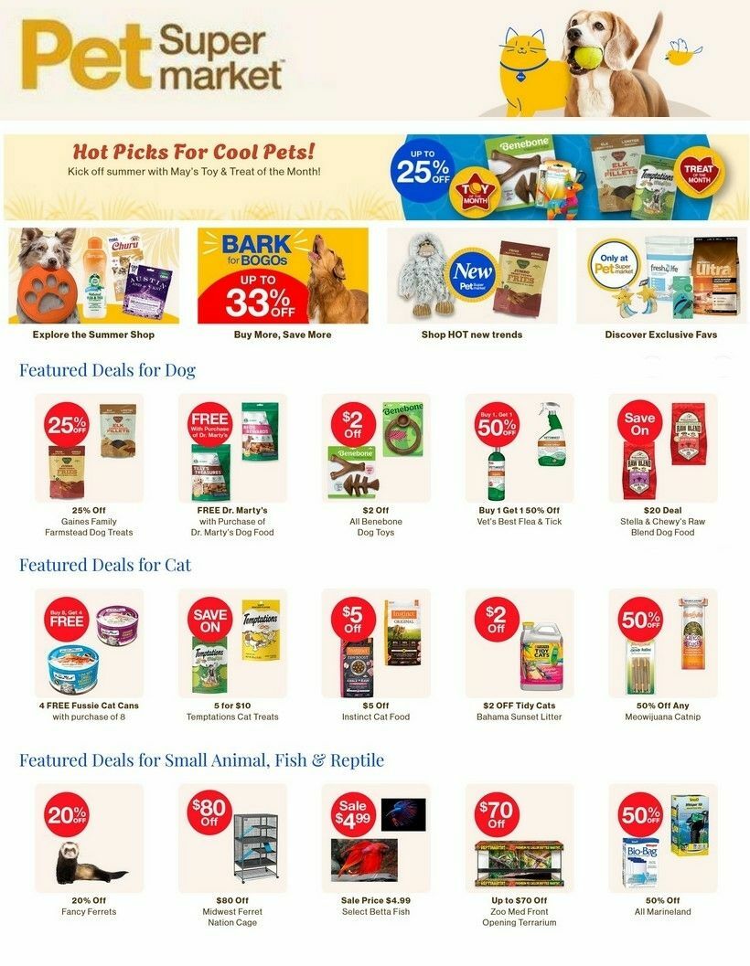 Pet Supermarket Weekly Ad from May 4