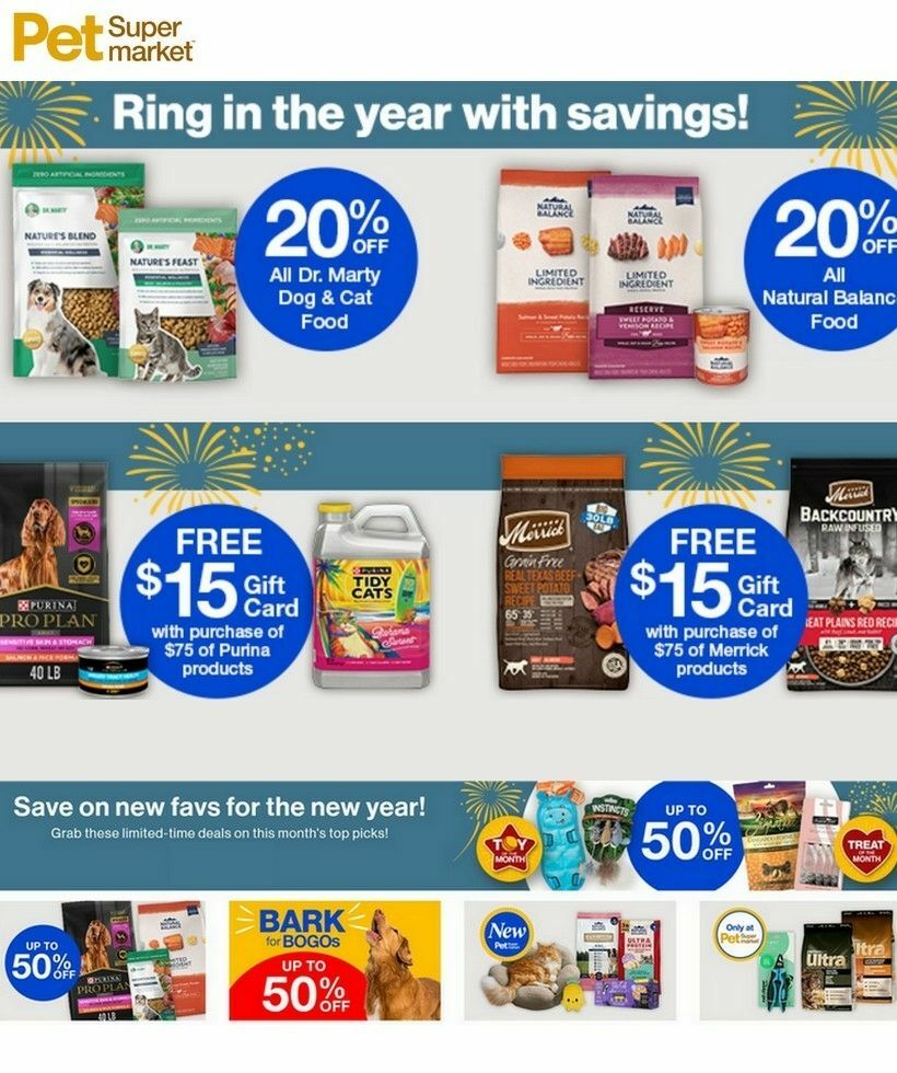 Pet Supermarket Weekly Ad from January 4