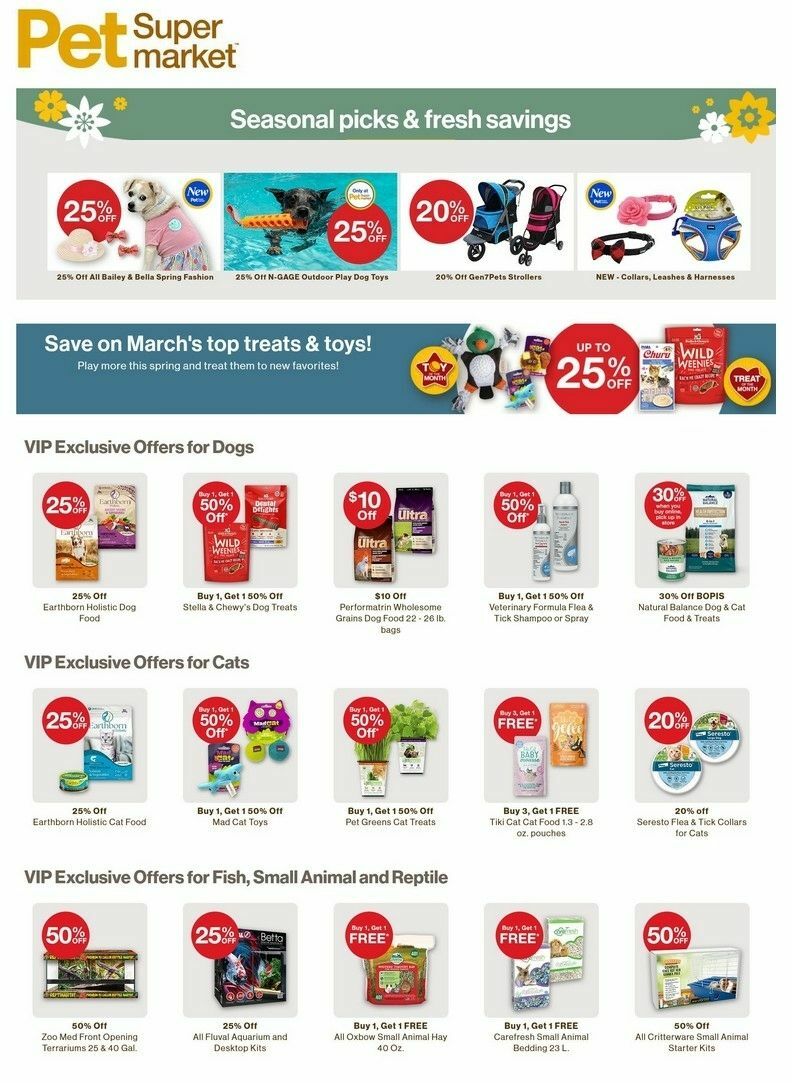 Pet Supermarket Weekly Ad from March 3