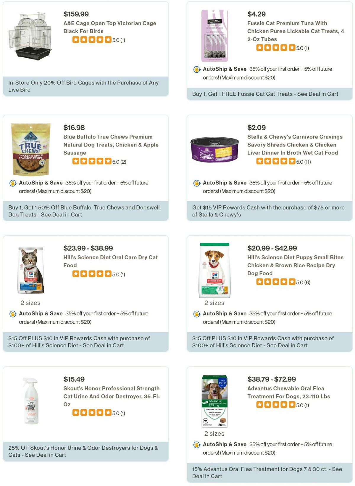 Pet Supermarket Weekly Ad from October 2