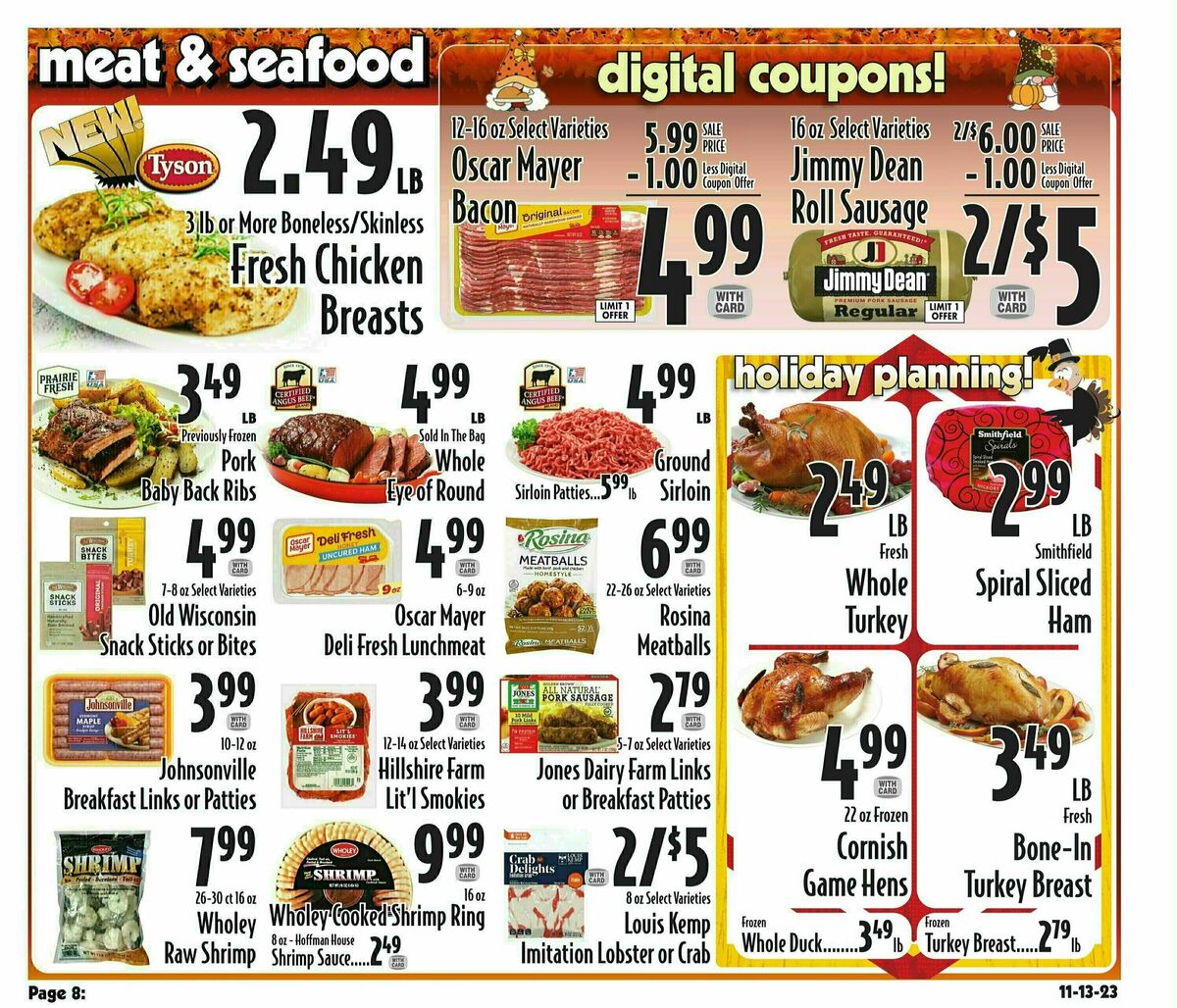 Piggly Wiggly Weekly Ad from November 15