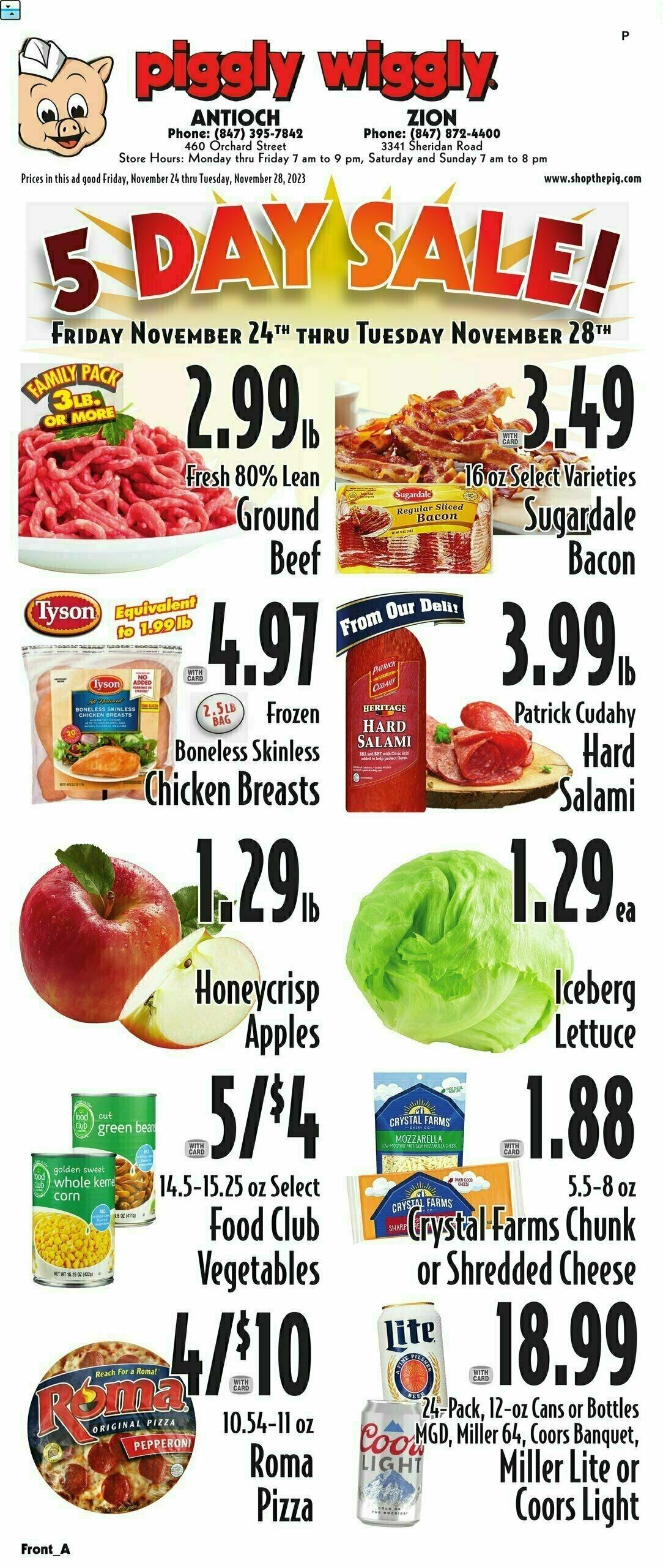 Piggly Wiggly Weekly Ad from November 24