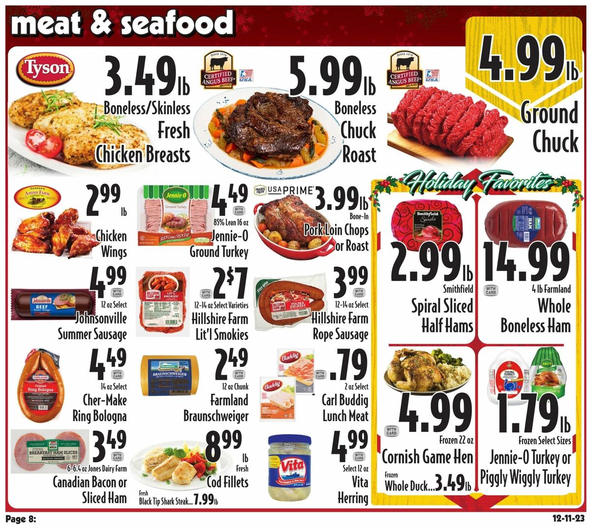 Piggly Wiggly Weekly Ad from December 13