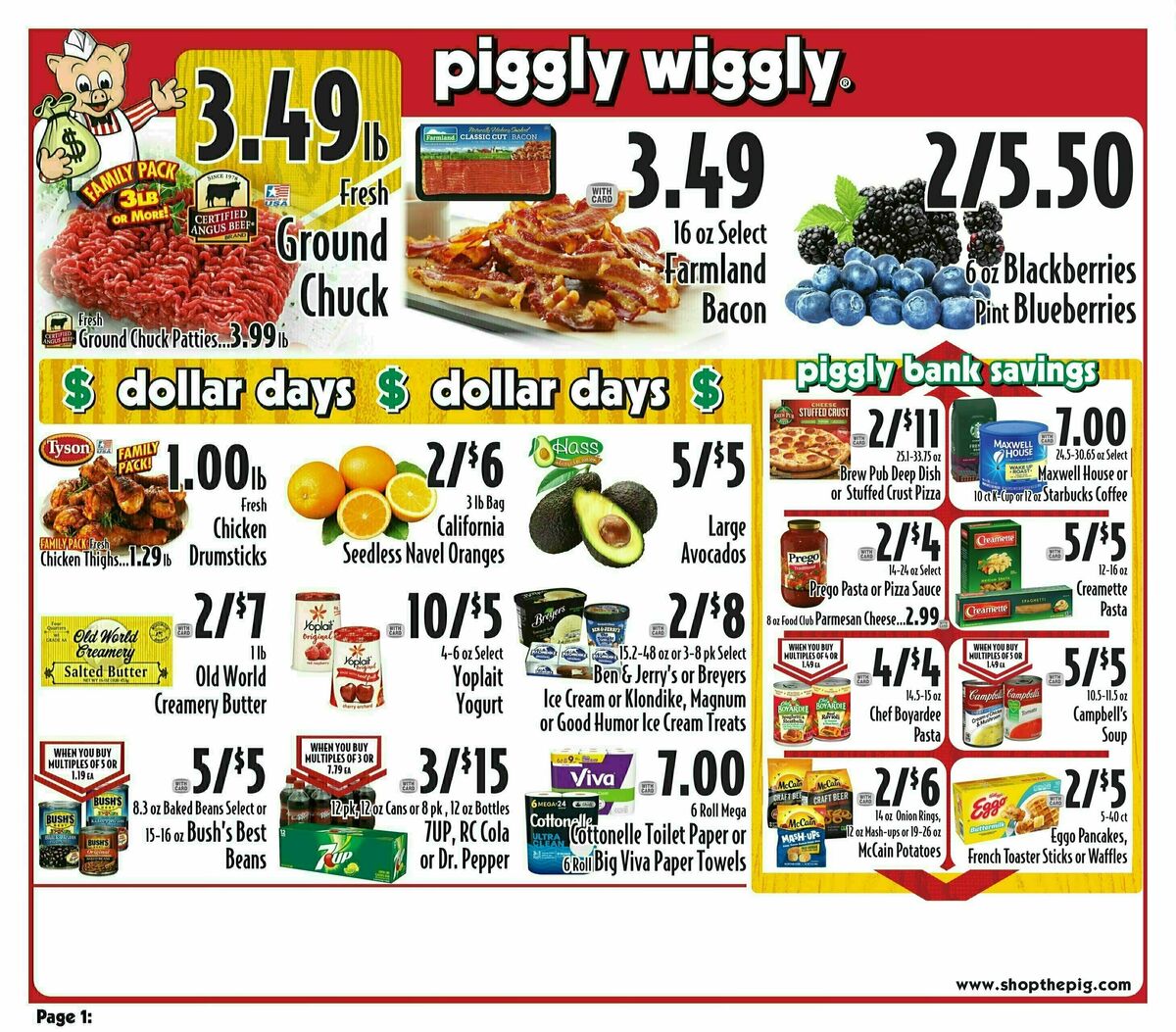 Piggly Wiggly Weekly Ad from January 17