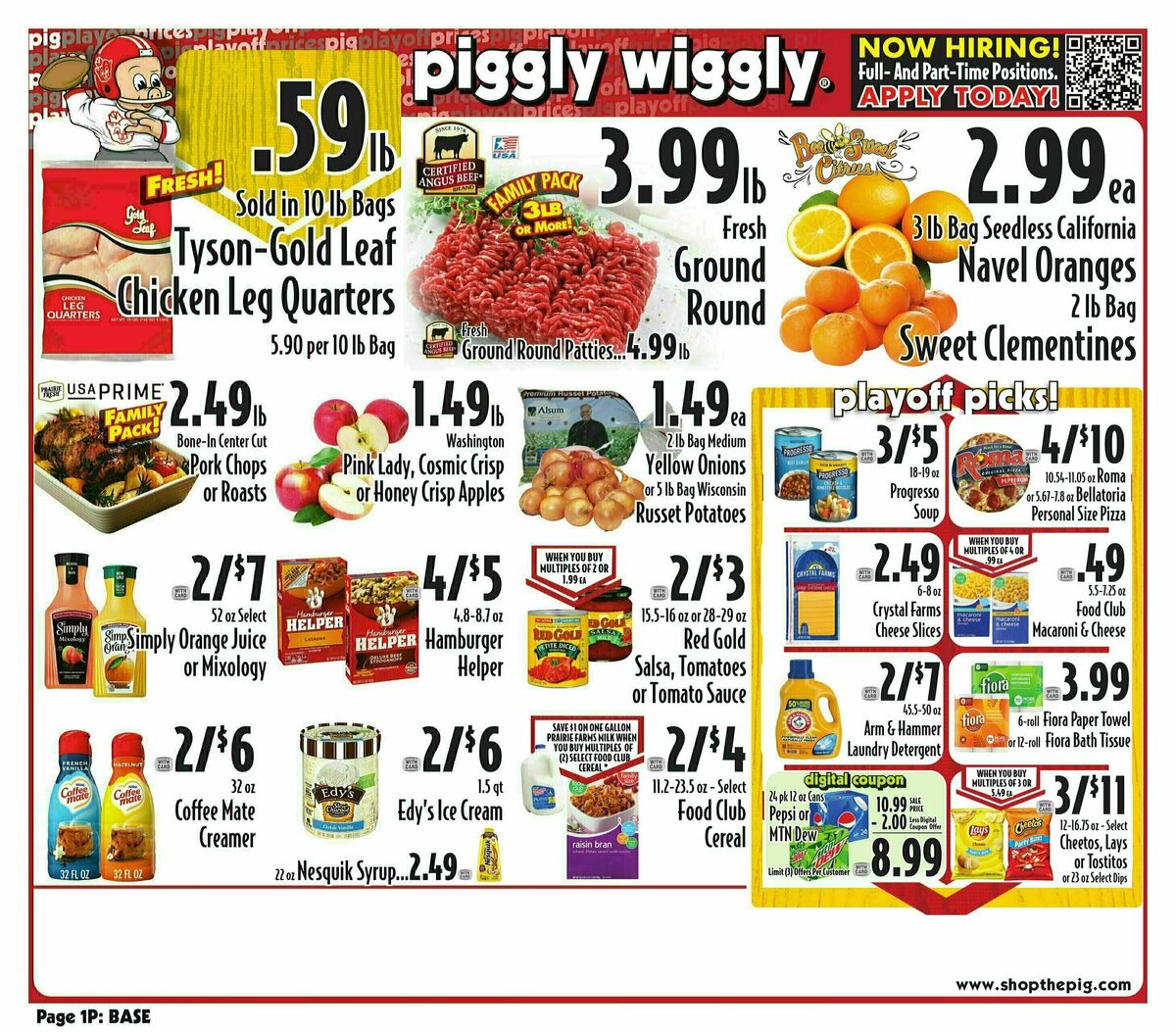 Piggly Wiggly Weekly Ad from January 24