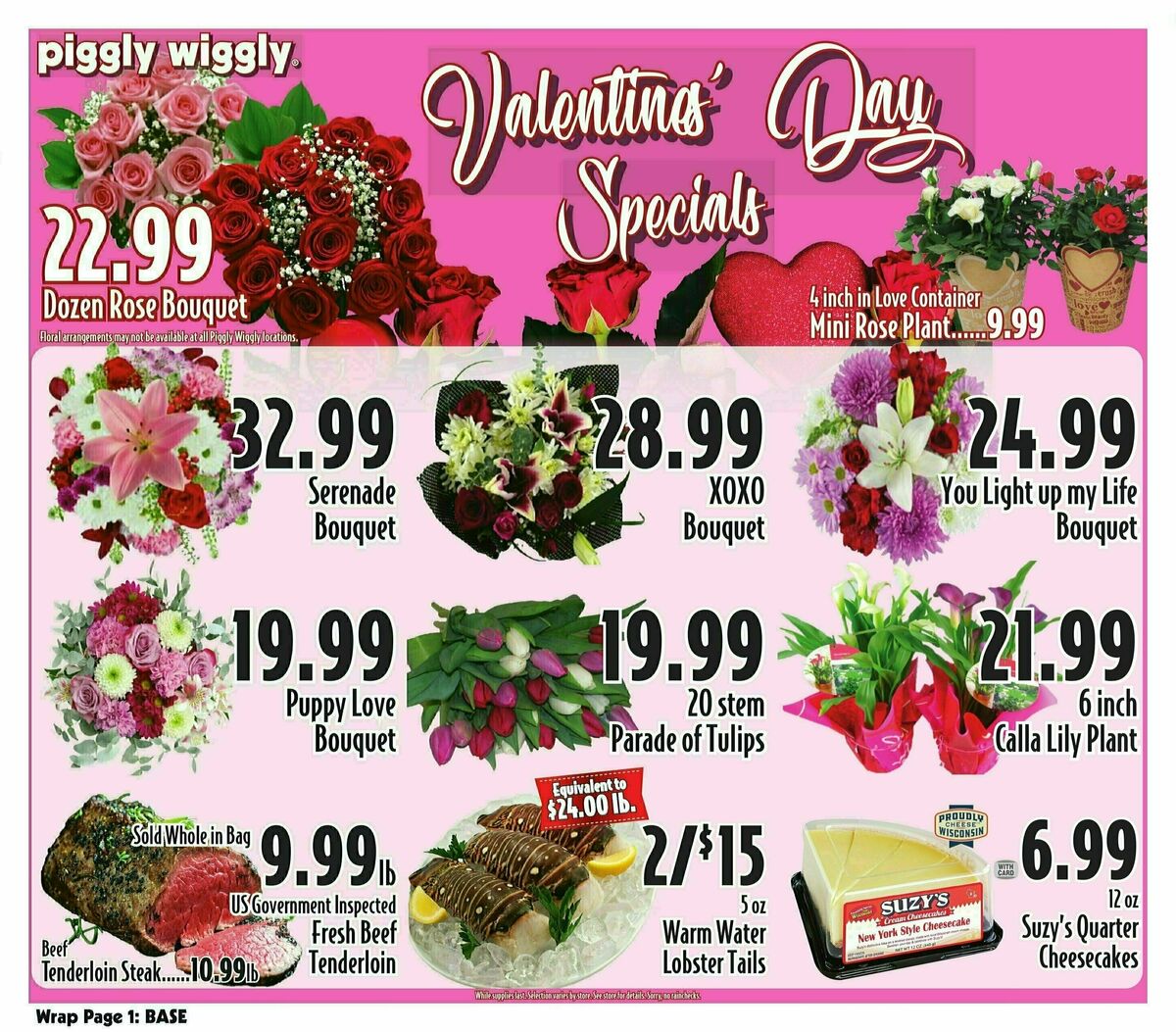 Piggly Wiggly Valentine's Day Weekly Ad from February 6