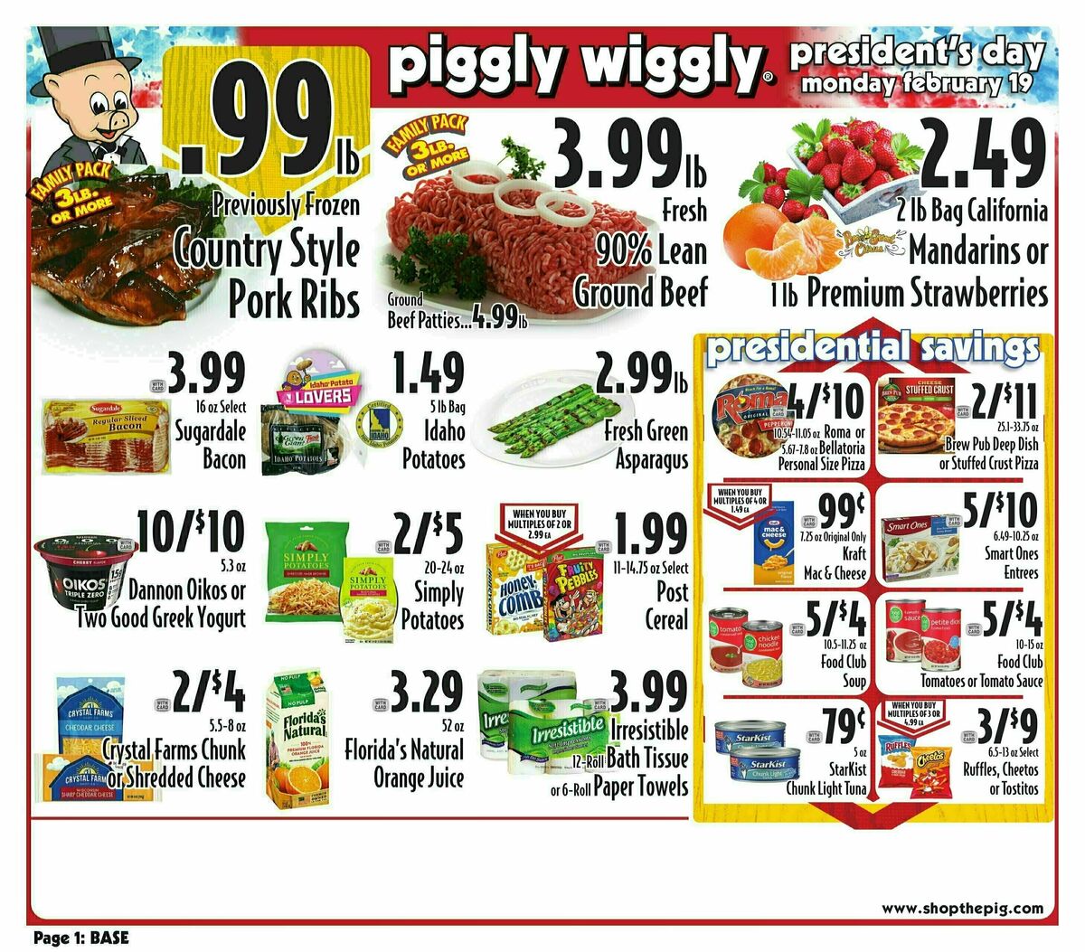 Piggly Wiggly Weekly Ad from February 14