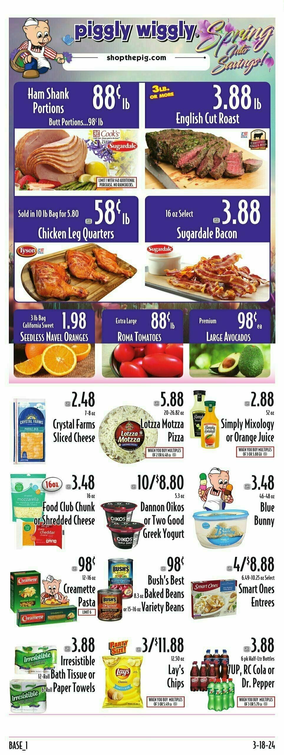 Piggly Wiggly Weekly Ad from March 20